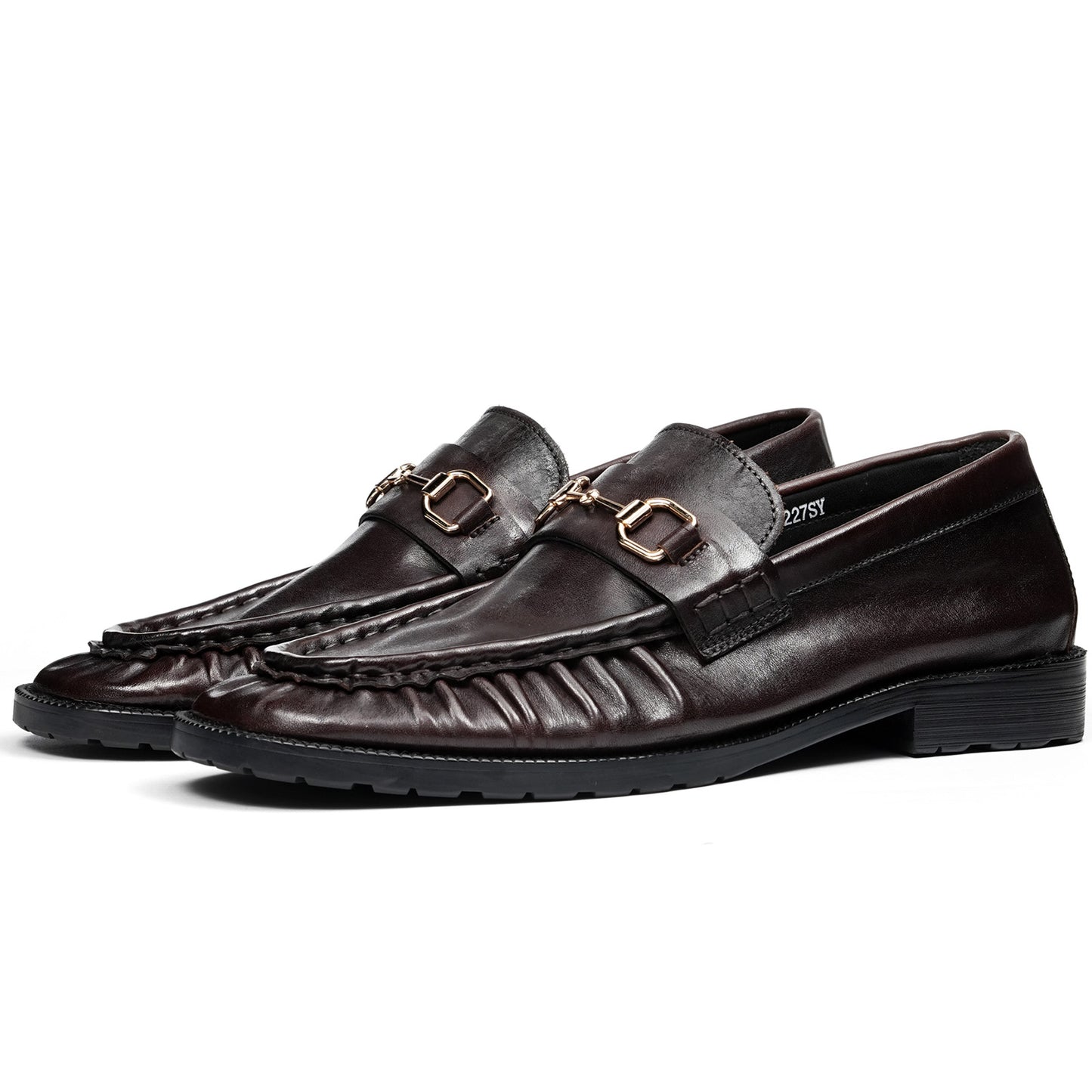 Men's Statement Buckle Loafer | Textured Front & Modern Silhouette