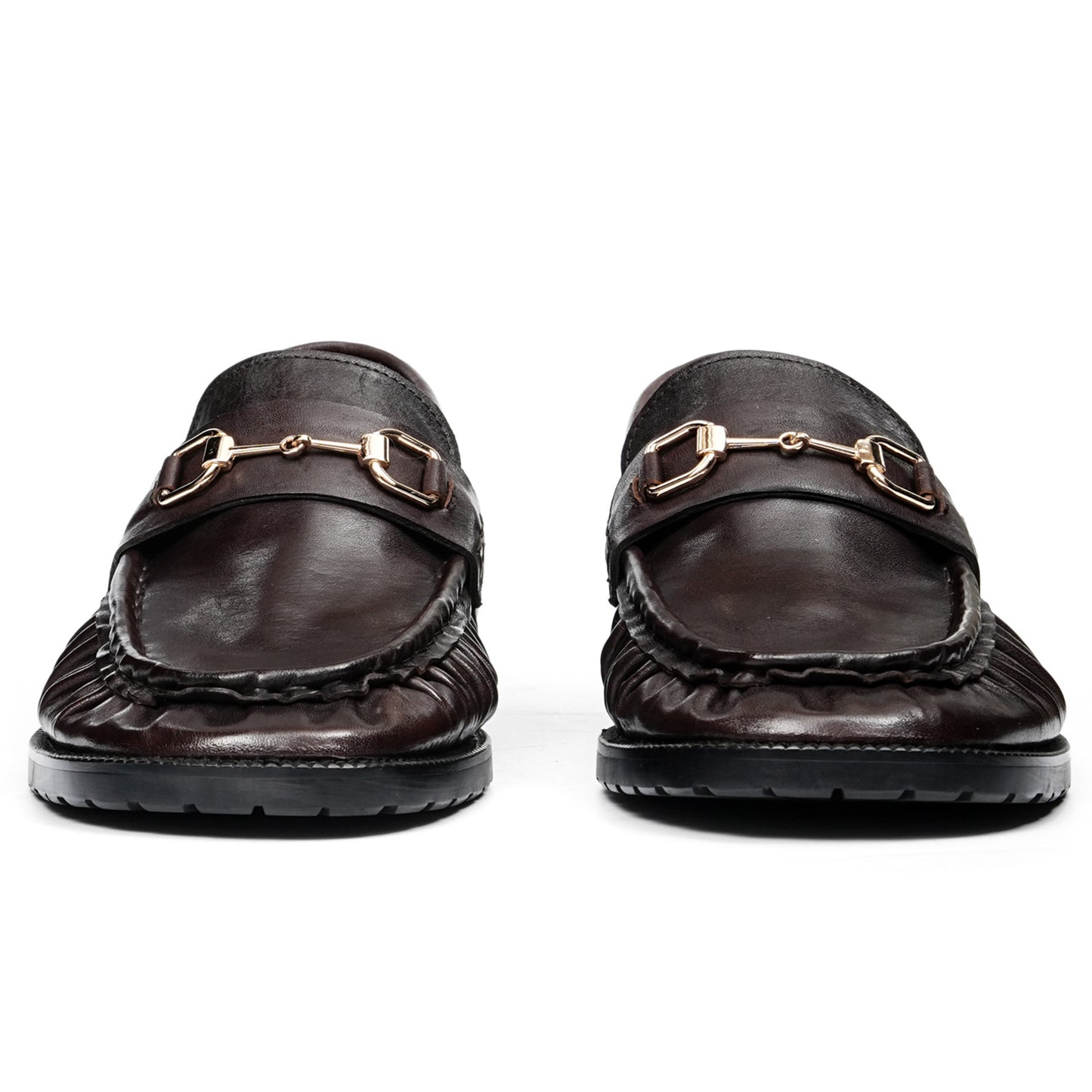 Men's Statement Buckle Loafer | Textured Front & Modern Silhouette