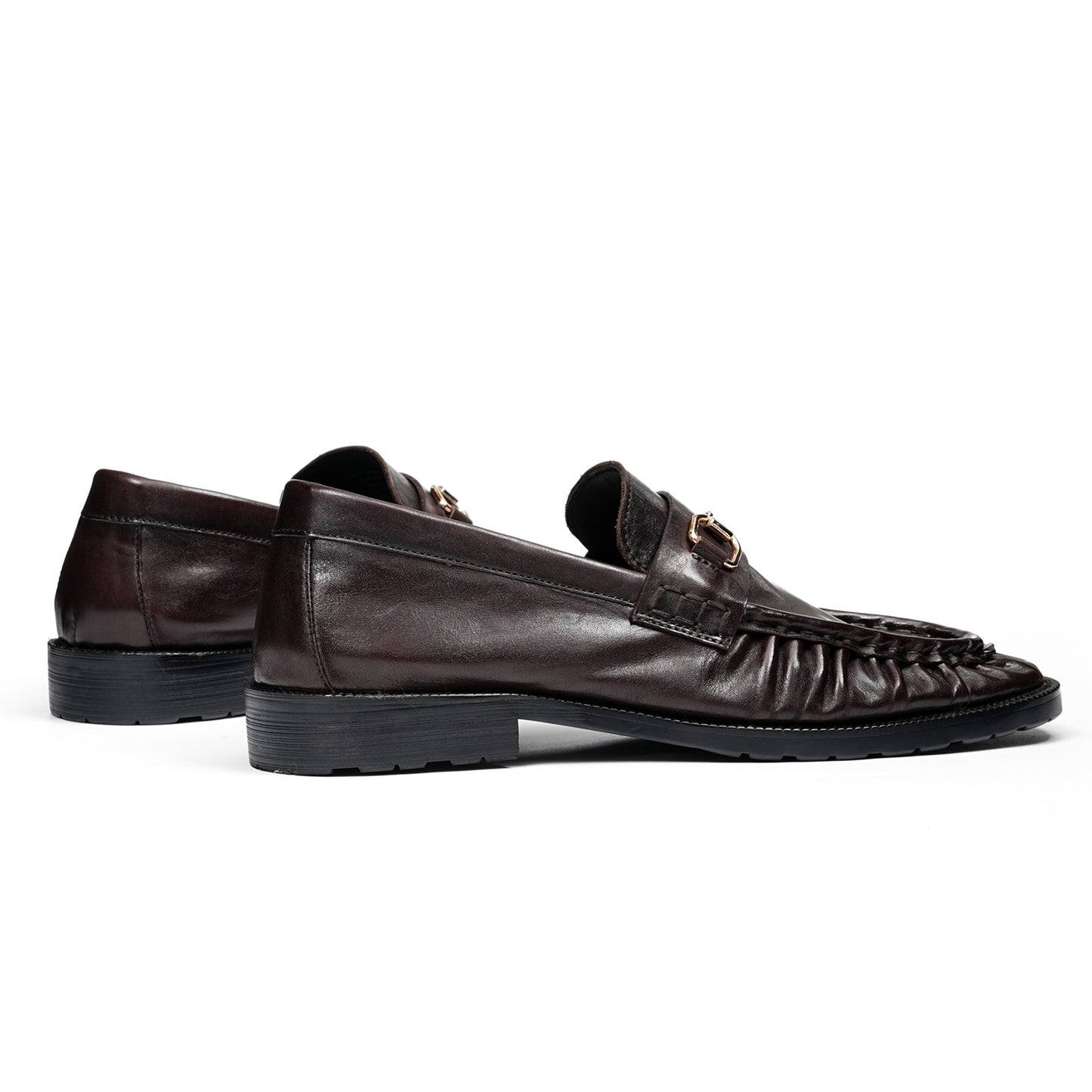 Men's Statement Buckle Loafer | Textured Front & Modern Silhouette