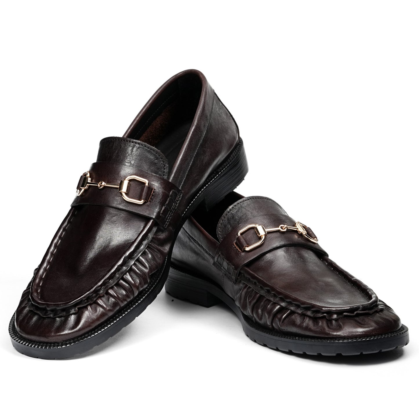 Men's Statement Buckle Loafer | Textured Front & Modern Silhouette