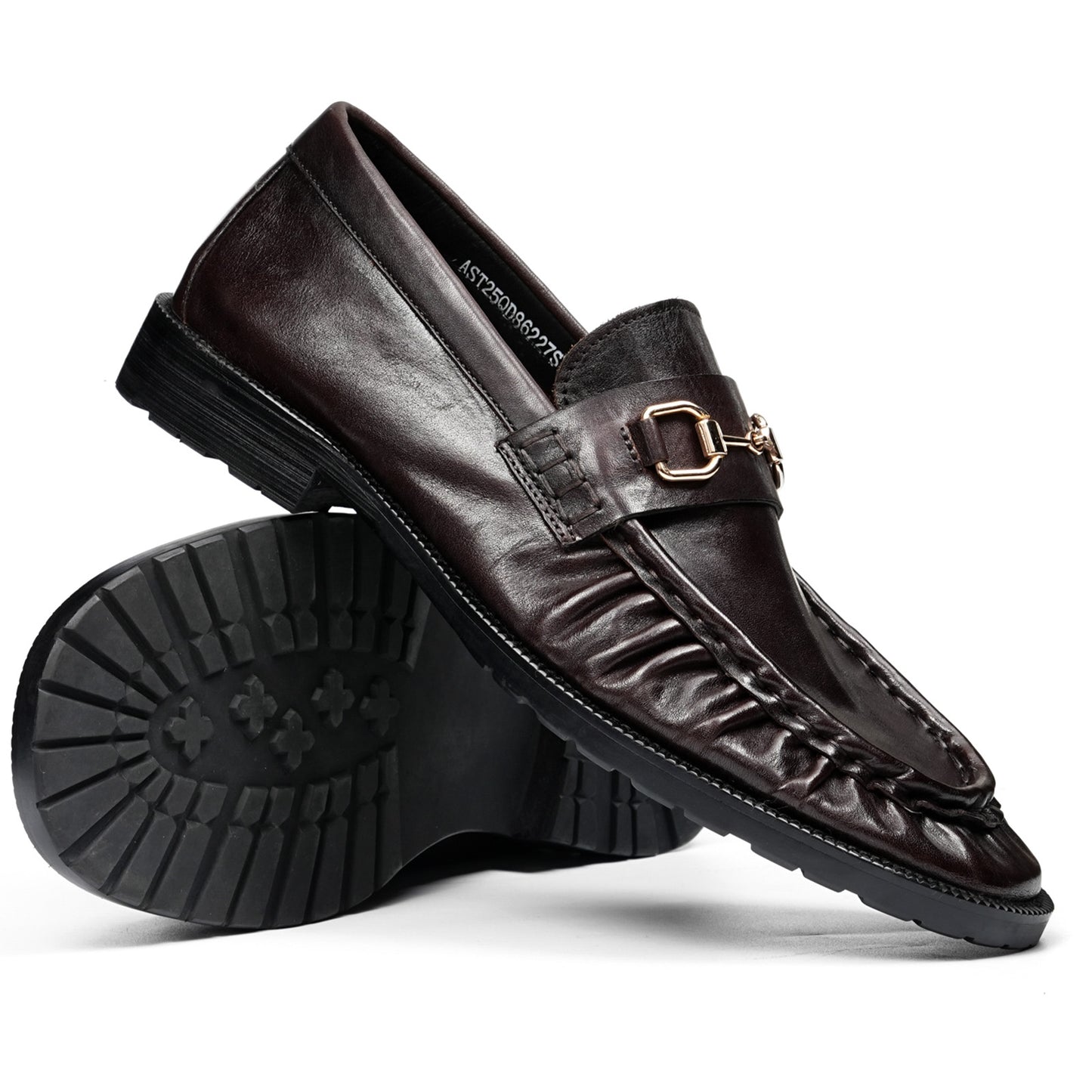 Men's Statement Buckle Loafer | Textured Front & Modern Silhouette