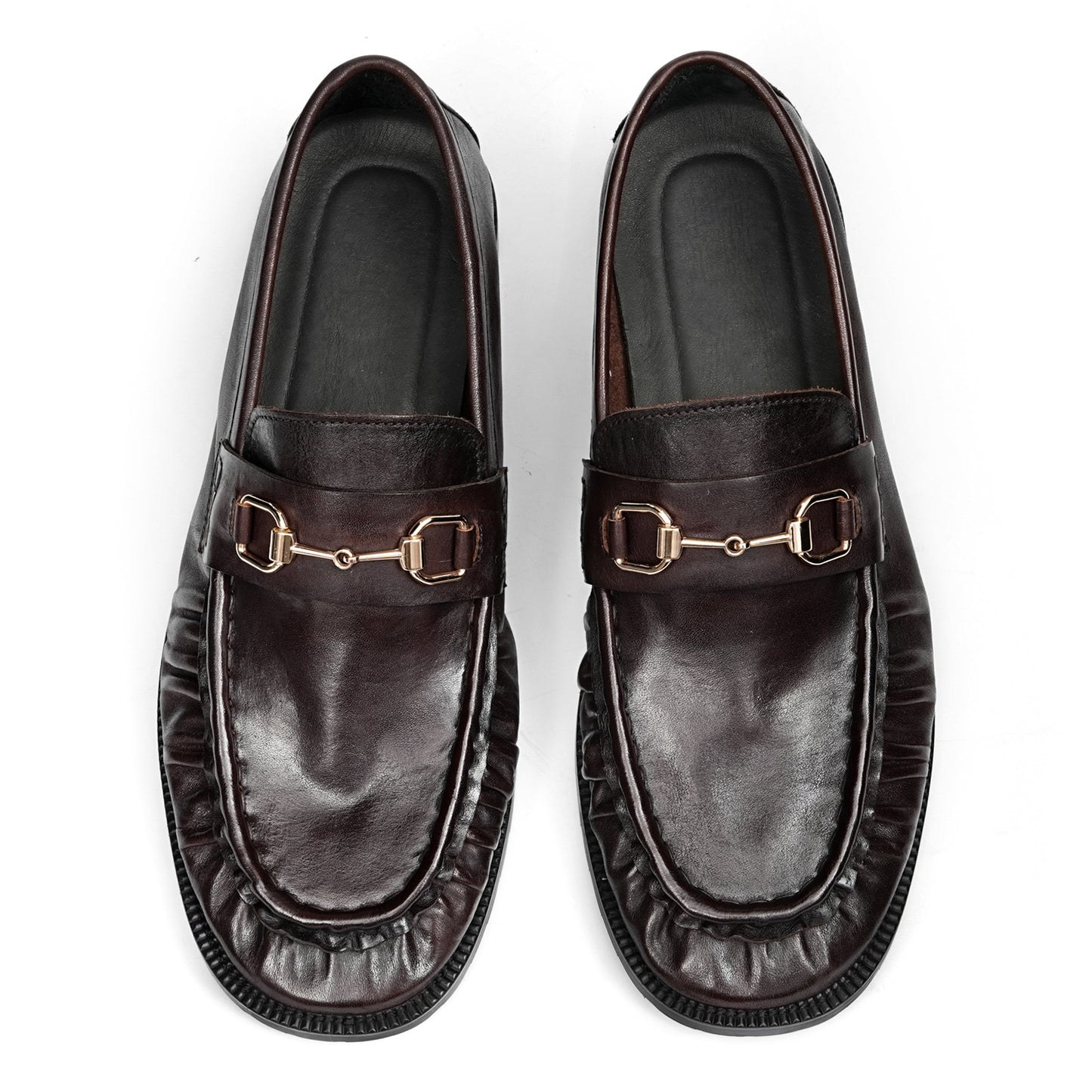 Men's Statement Buckle Loafer | Textured Front & Modern Silhouette