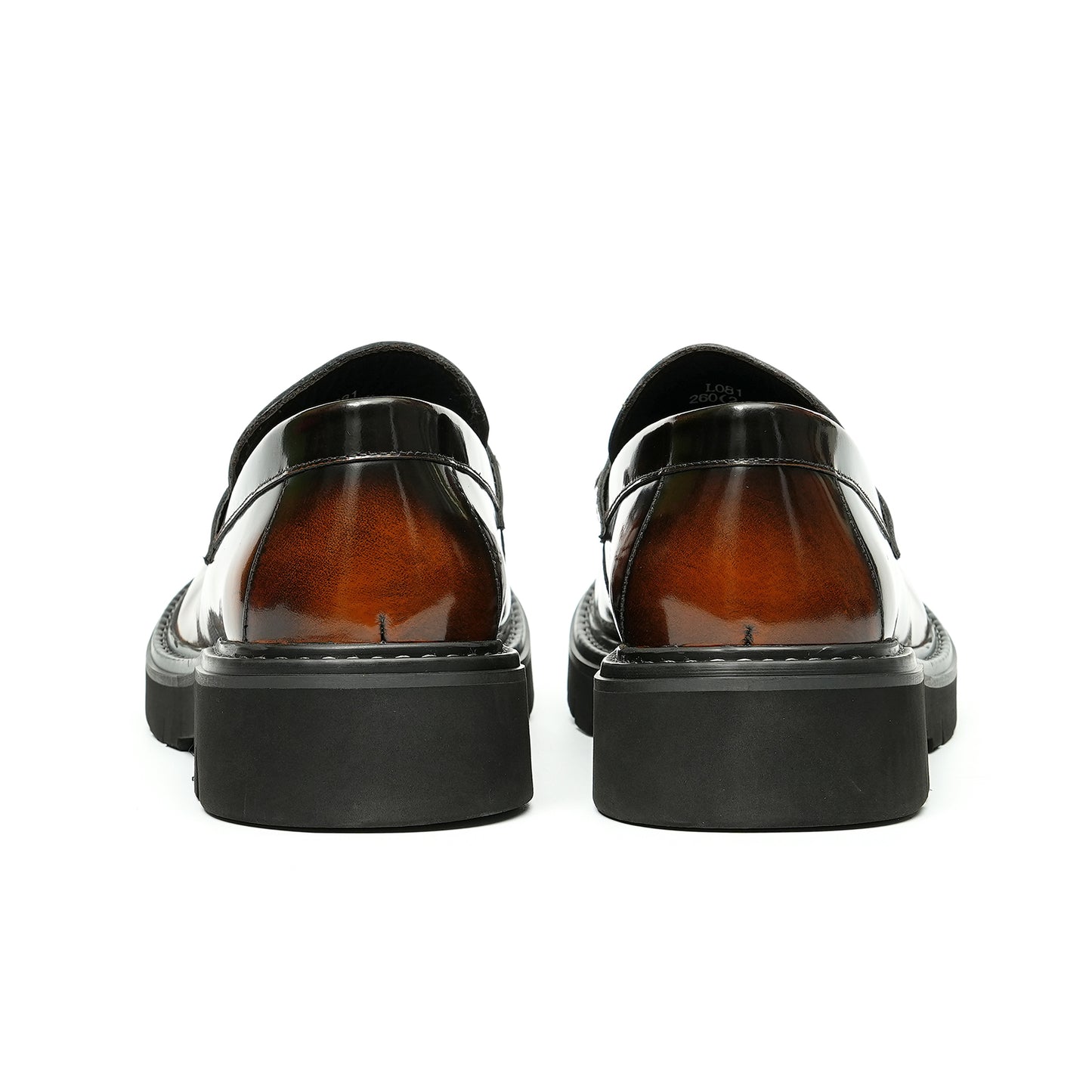 Calfskin Loafers Shoes with Horsebit Glossy Square Toe