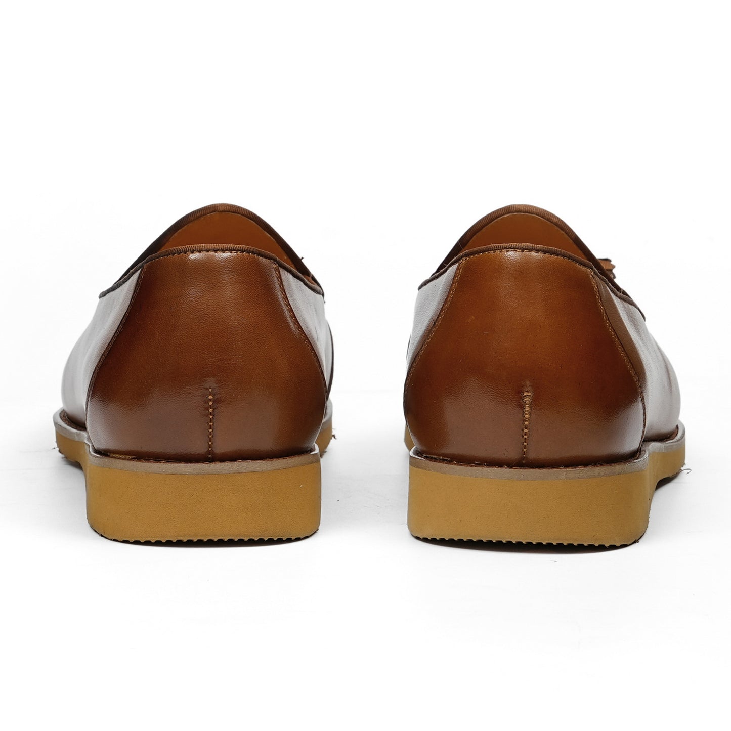 Men's Elegant Loafers with Woven Toe Detail and Tassel