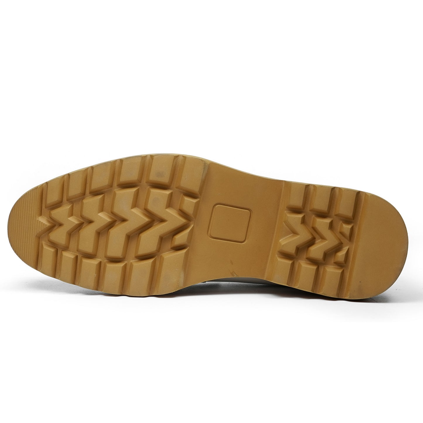 Men's Classic Loafers with Textured Pattern & Bold Sole Accent