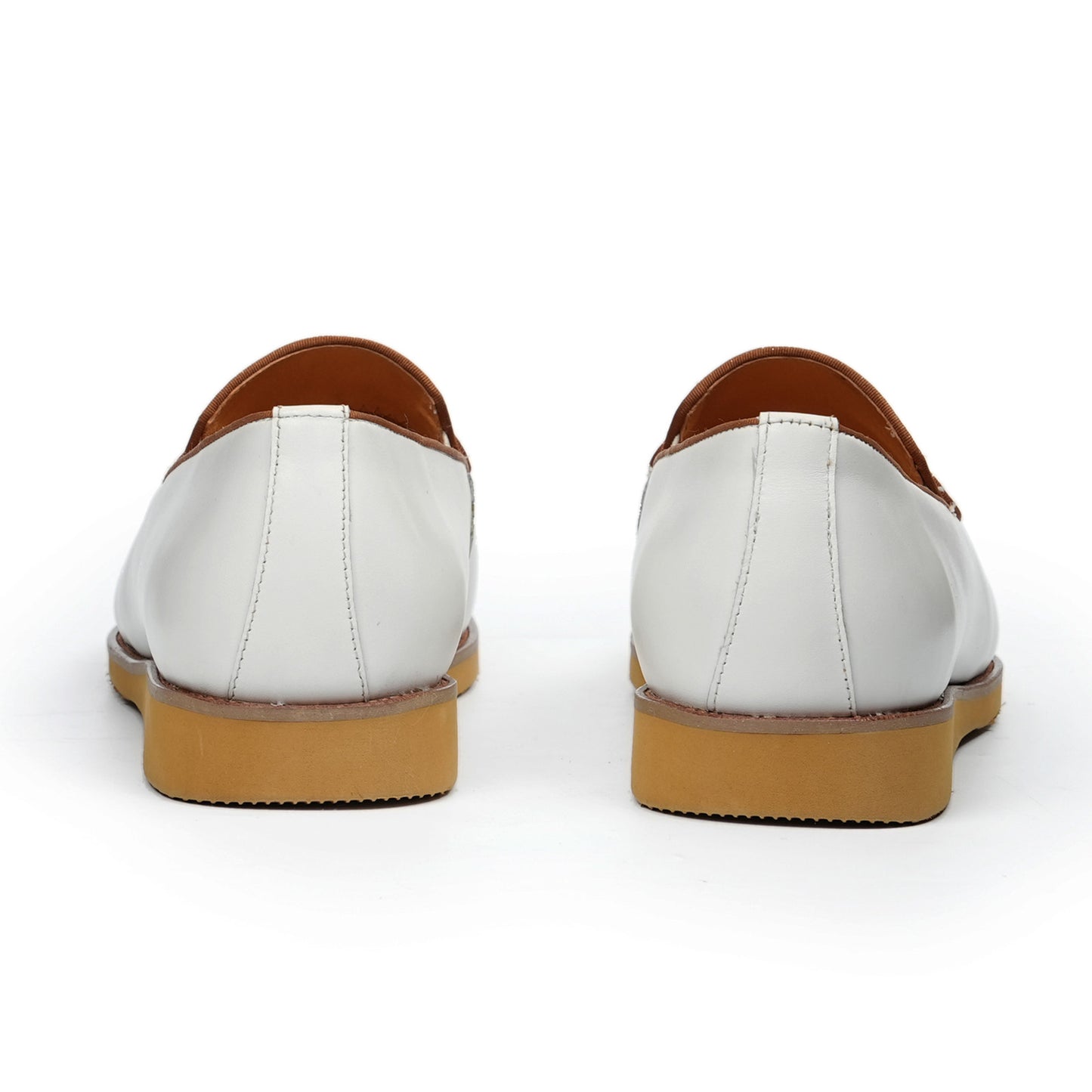 Men's Contrast Texture Loafers with Modern Cross-Strap Detail