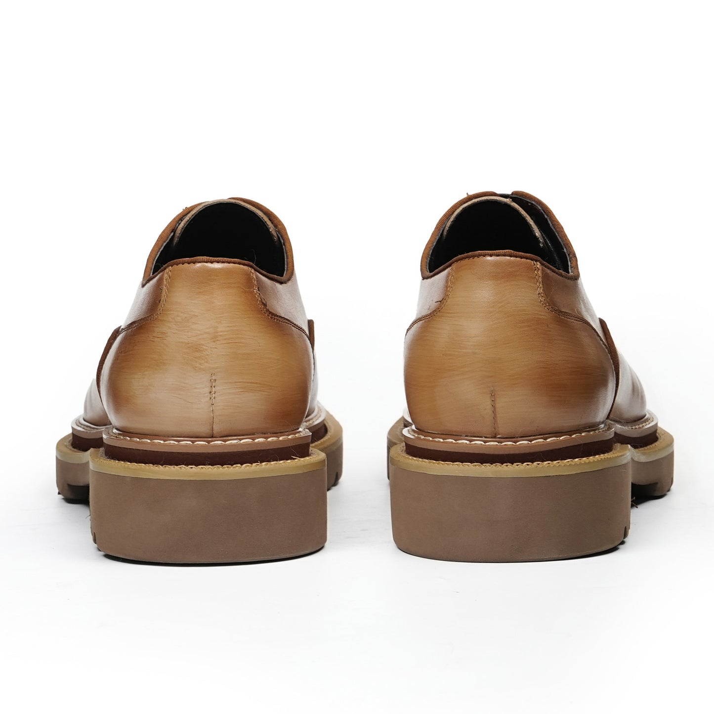 Men's Oxford Shoes: Casual Stitching & Rugged Chunky Sole
