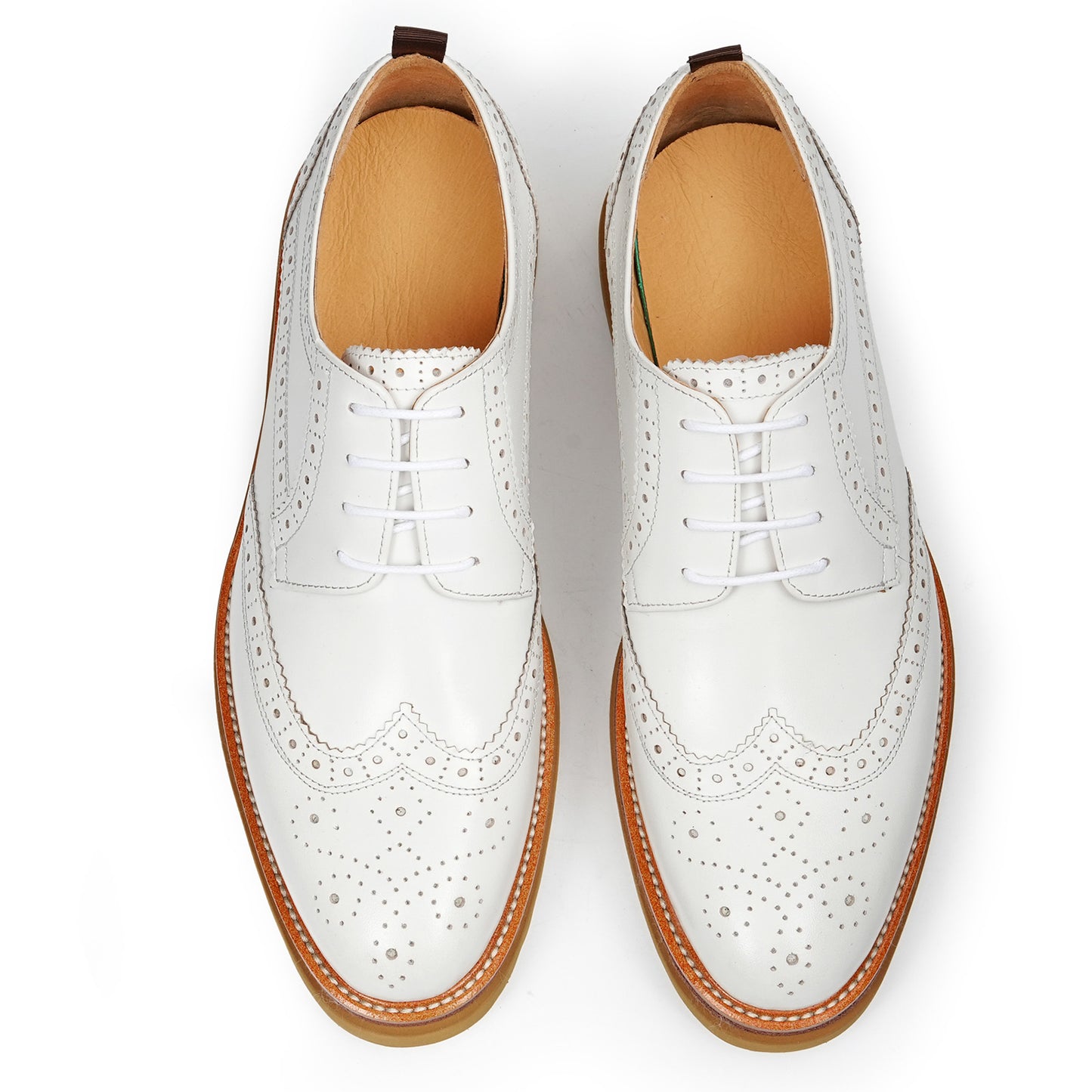 Men‘s Derbys Shoes Heritage Brogue with Ornamental Detail & Bold Sole