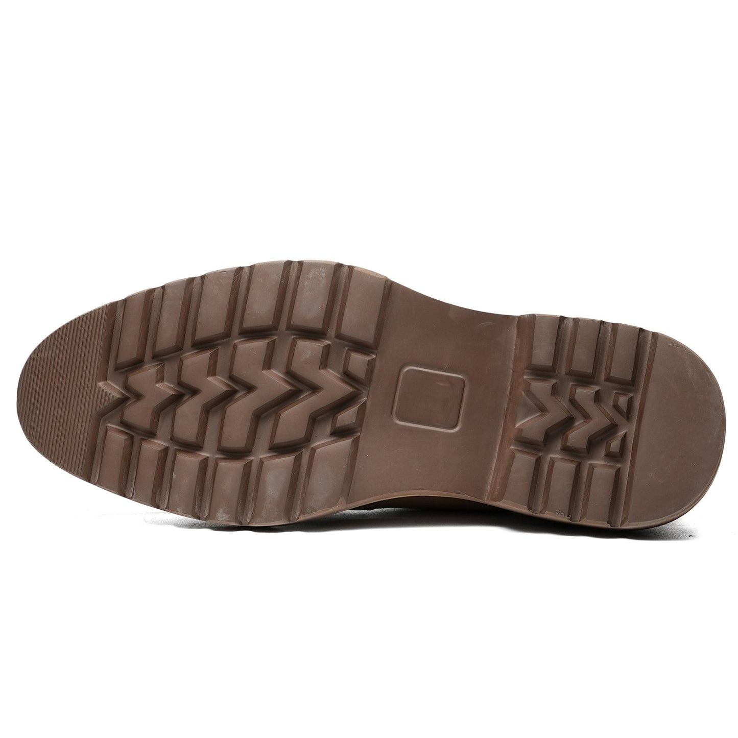 Men's Oxford Shoes with Decorative Perforations & Bold Multi-Layer Sole