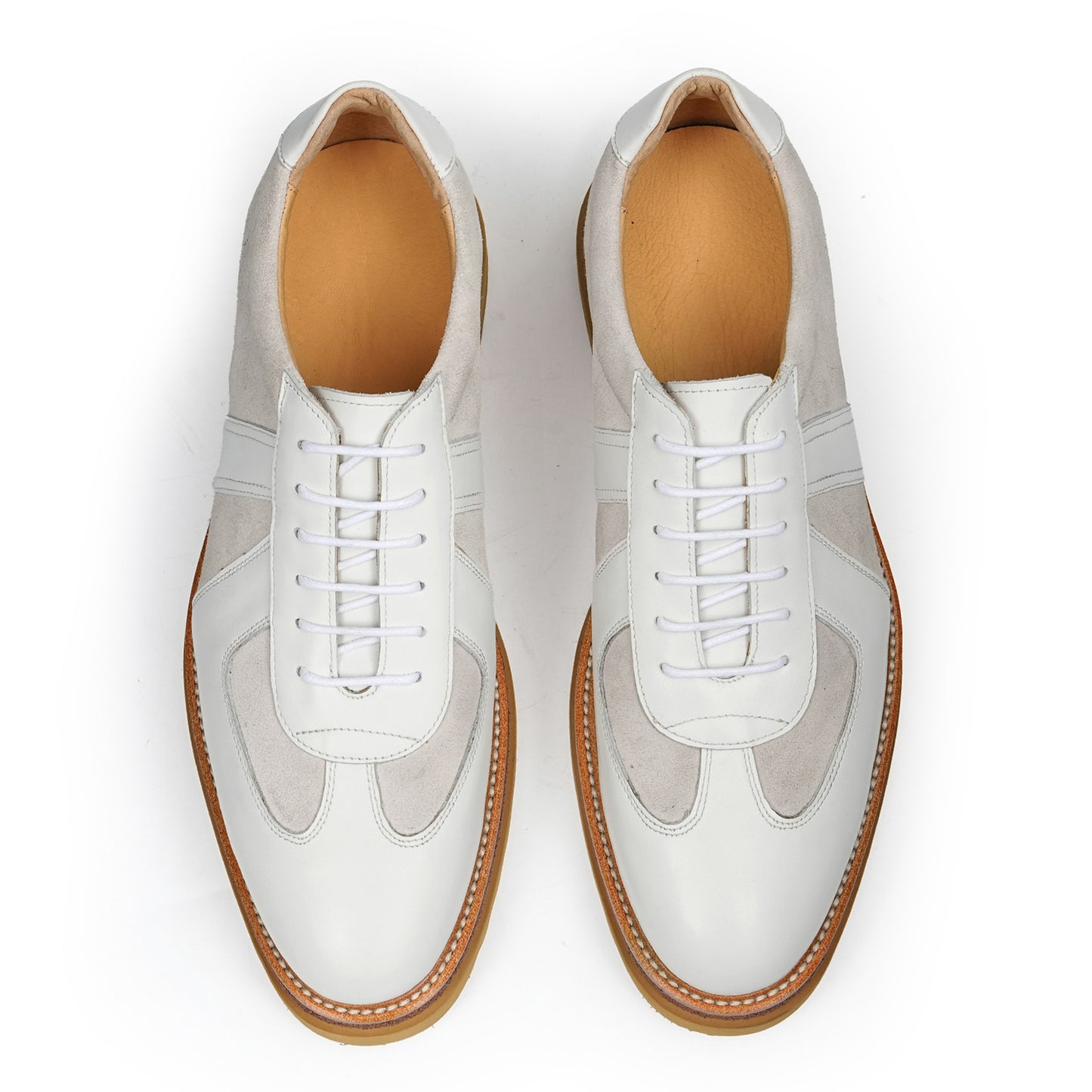 Men's Sneaker with Structured Lace-Up Textured Panels & Layered Sole