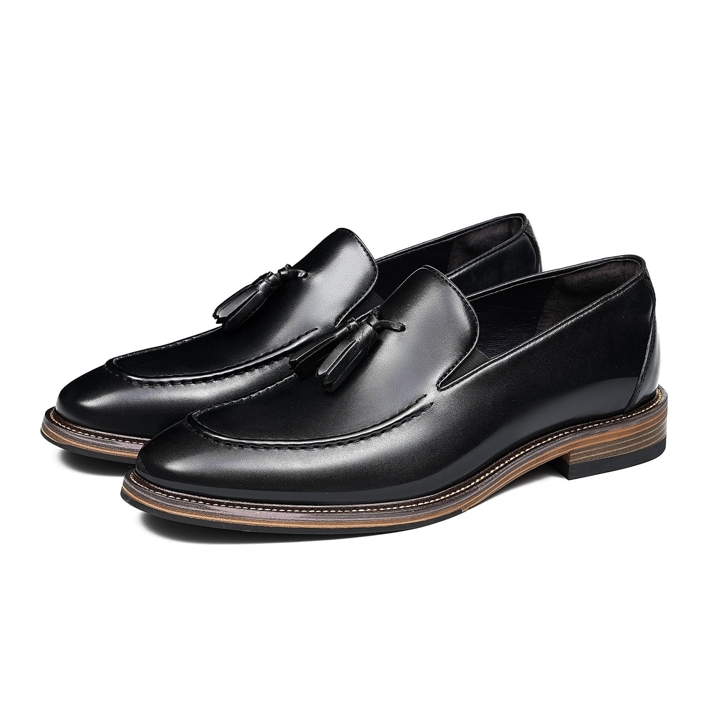 Men's Tassel Loafers | Polished Finish & Refined Moc-Toe Design