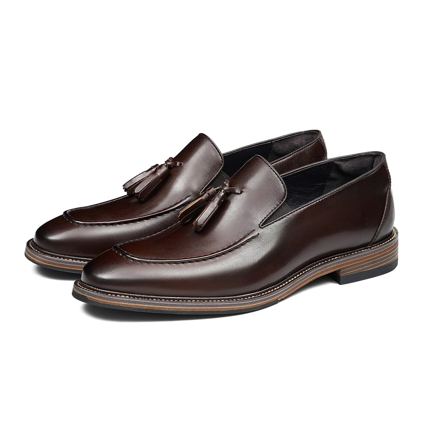 Men's Tassel Loafers | Polished Finish & Refined Moc-Toe Design