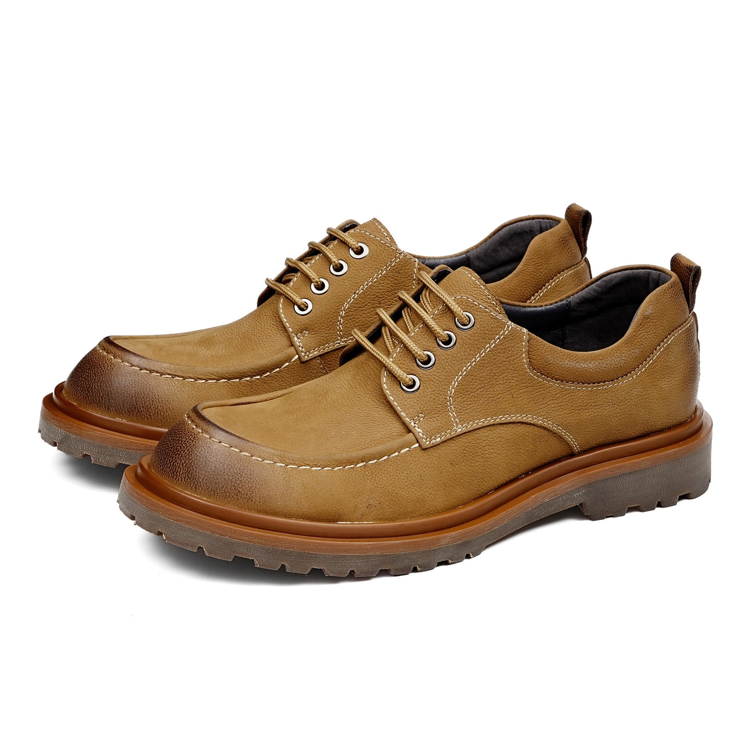 Men's Boots: Low-Top Round Toe Durable Outsole