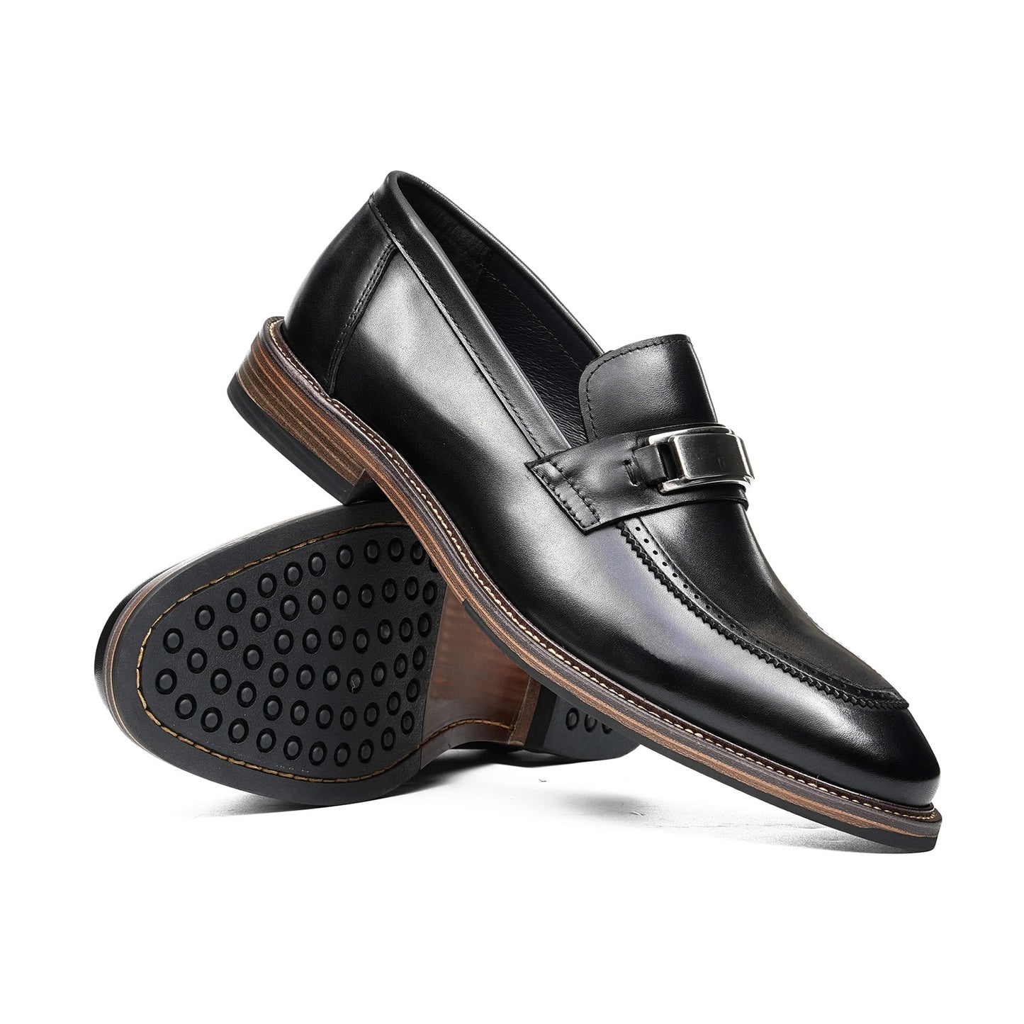 Men's Loafers |  Classic Moc-Toe & Metal Buckle