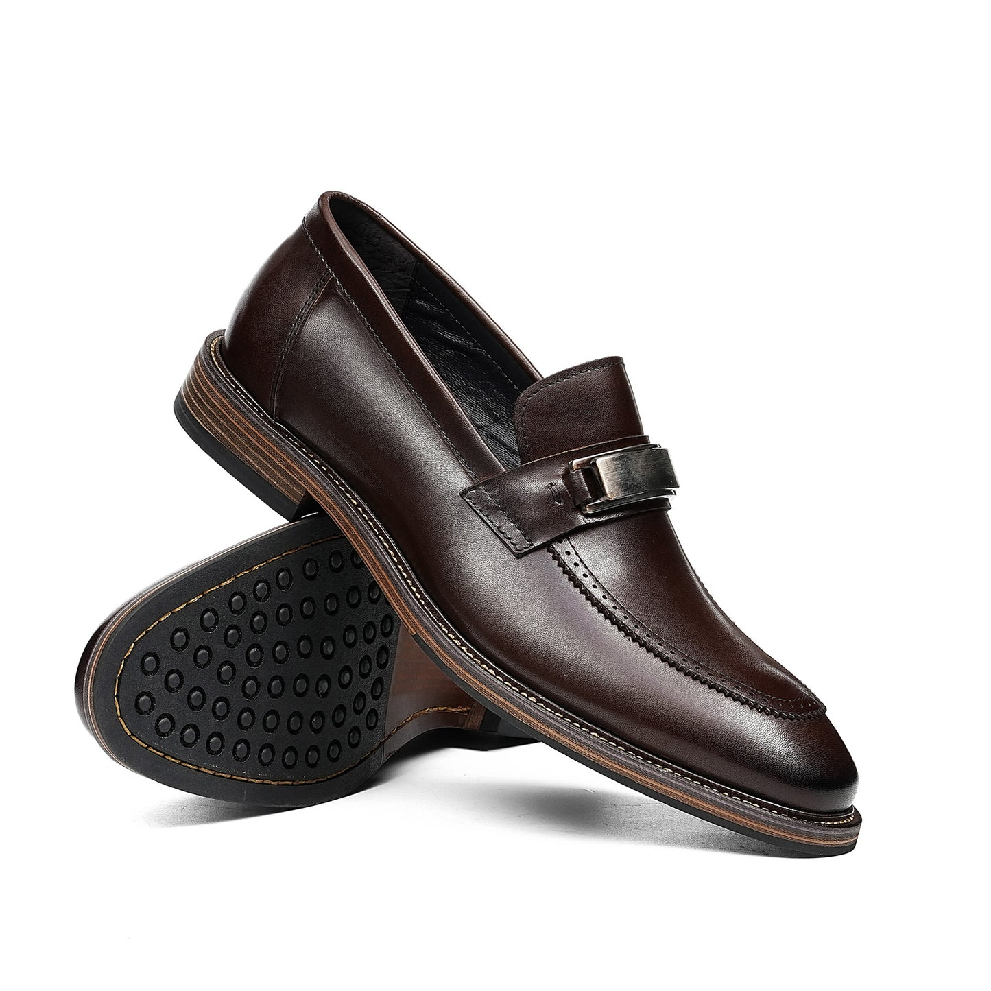 Men's Loafers |  Classic Moc-Toe & Metal Buckle