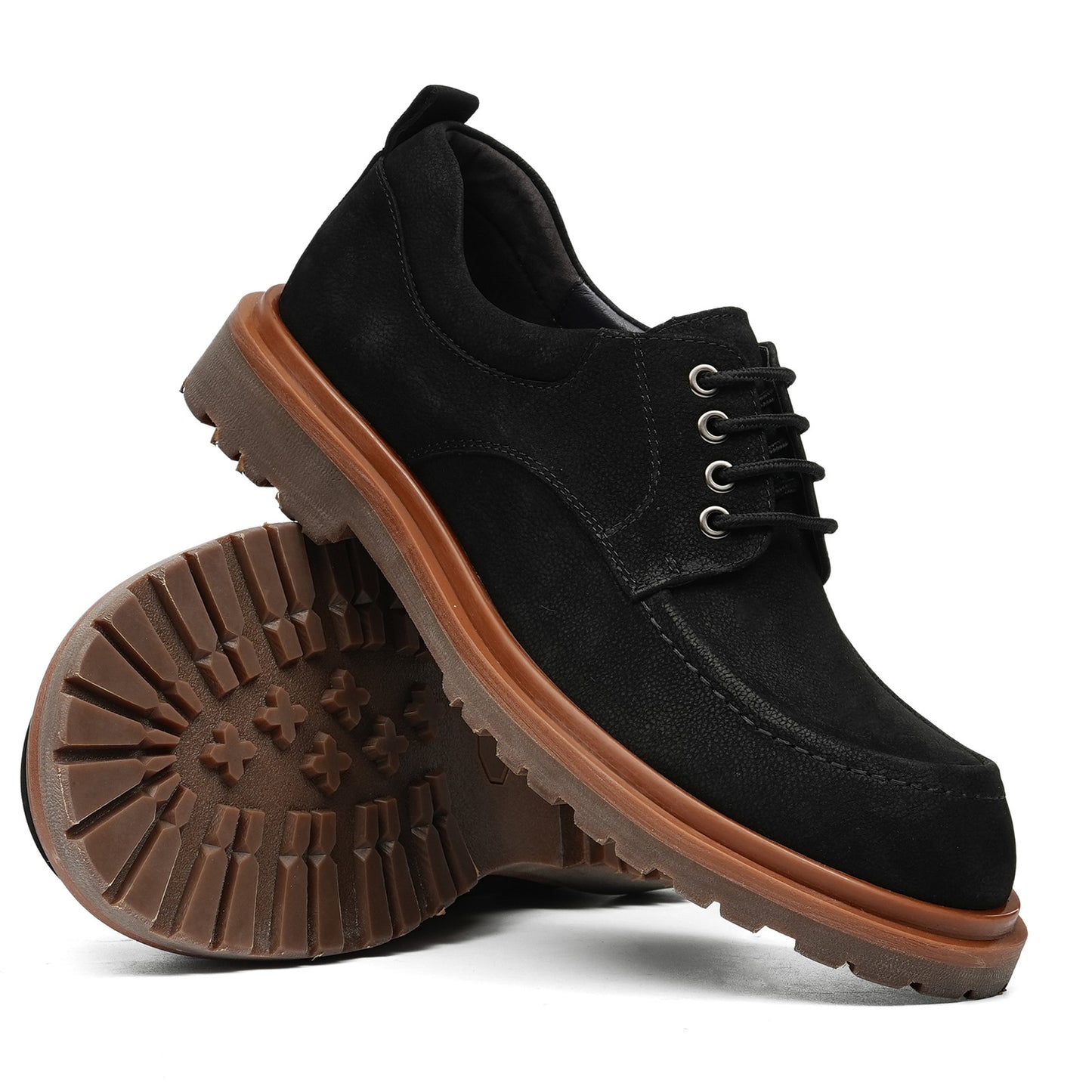 Men's Boots: Low-Top Round Toe Durable Outsole