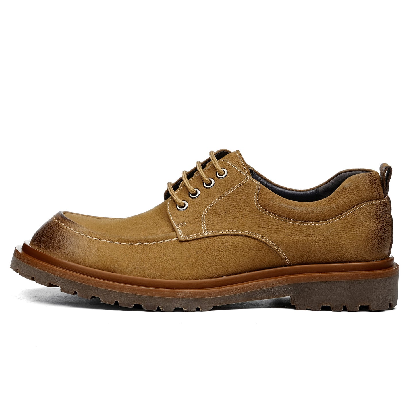 Men's Boots: Low-Top Round Toe Durable Outsole
