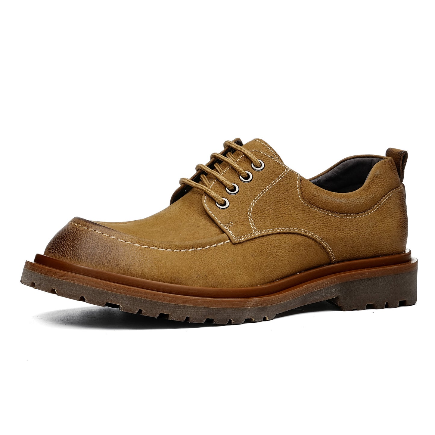 Men's Boots: Low-Top Round Toe Durable Outsole