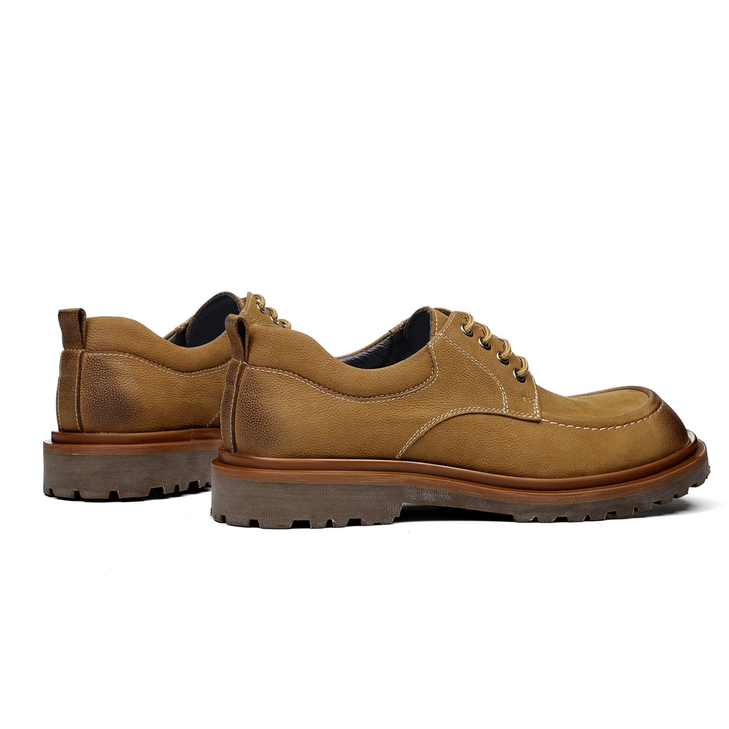 Men's Boots: Low-Top Round Toe Durable Outsole