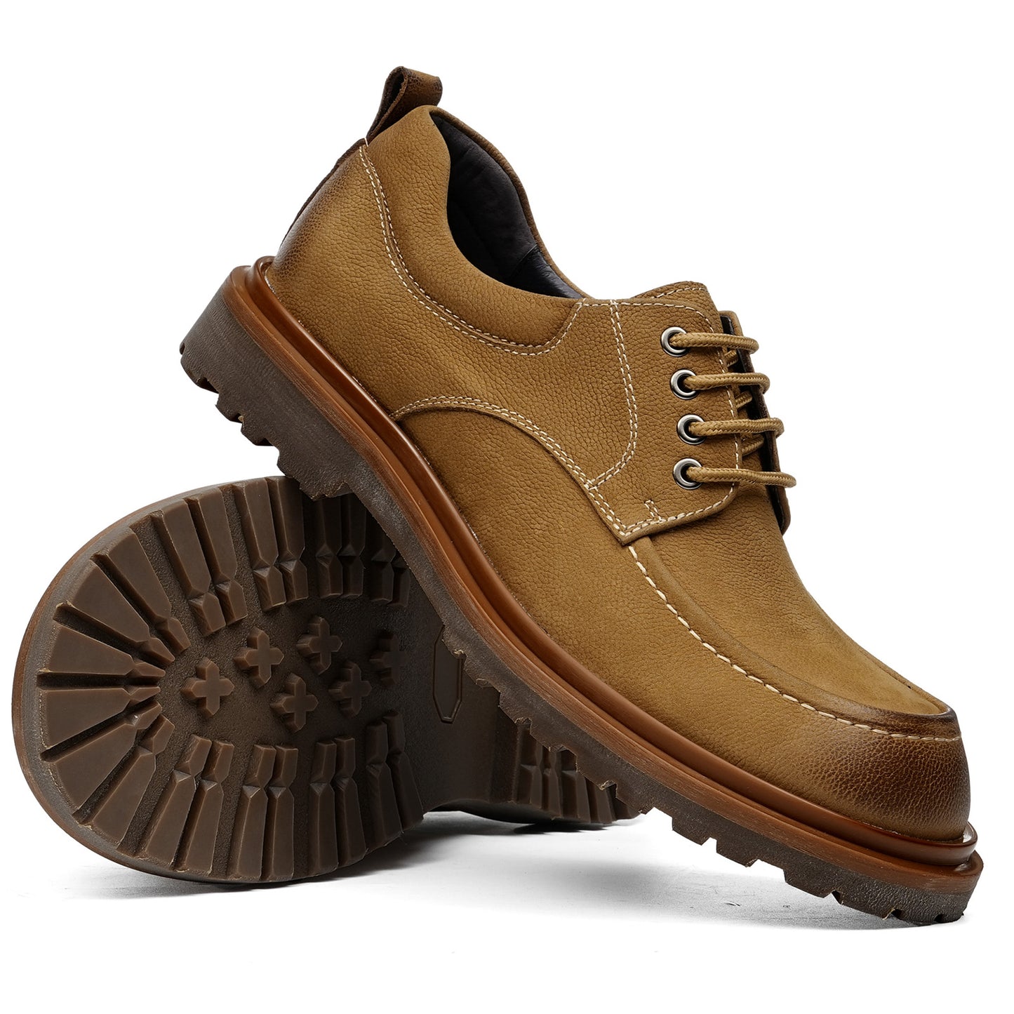 Men's Boots: Low-Top Round Toe Durable Outsole
