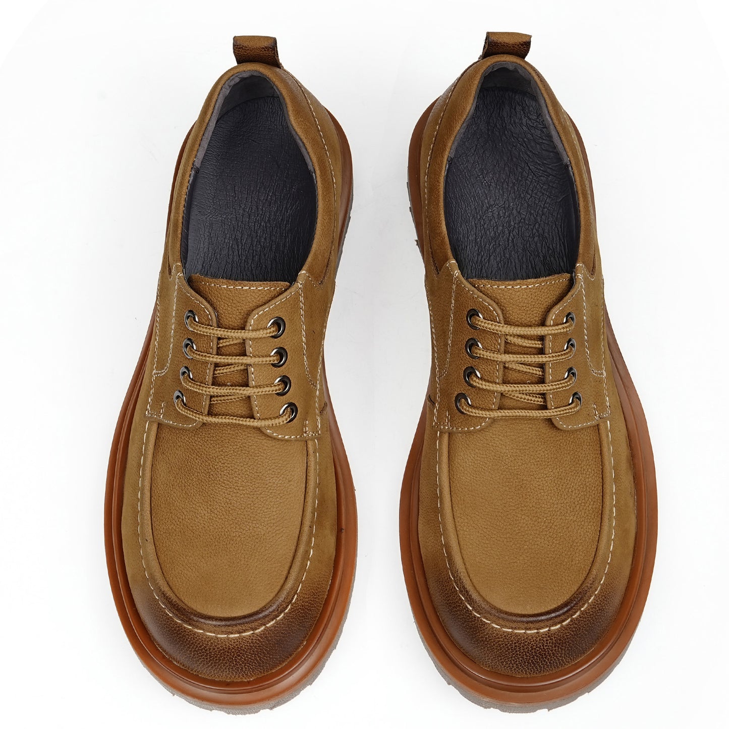 Men's Boots: Low-Top Round Toe Durable Outsole
