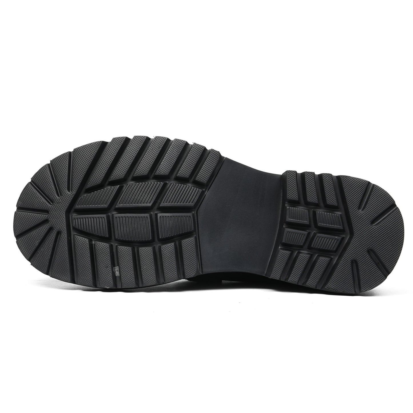 Men's Mule: Gradient Toe Buckle Detail & Chunky Sole