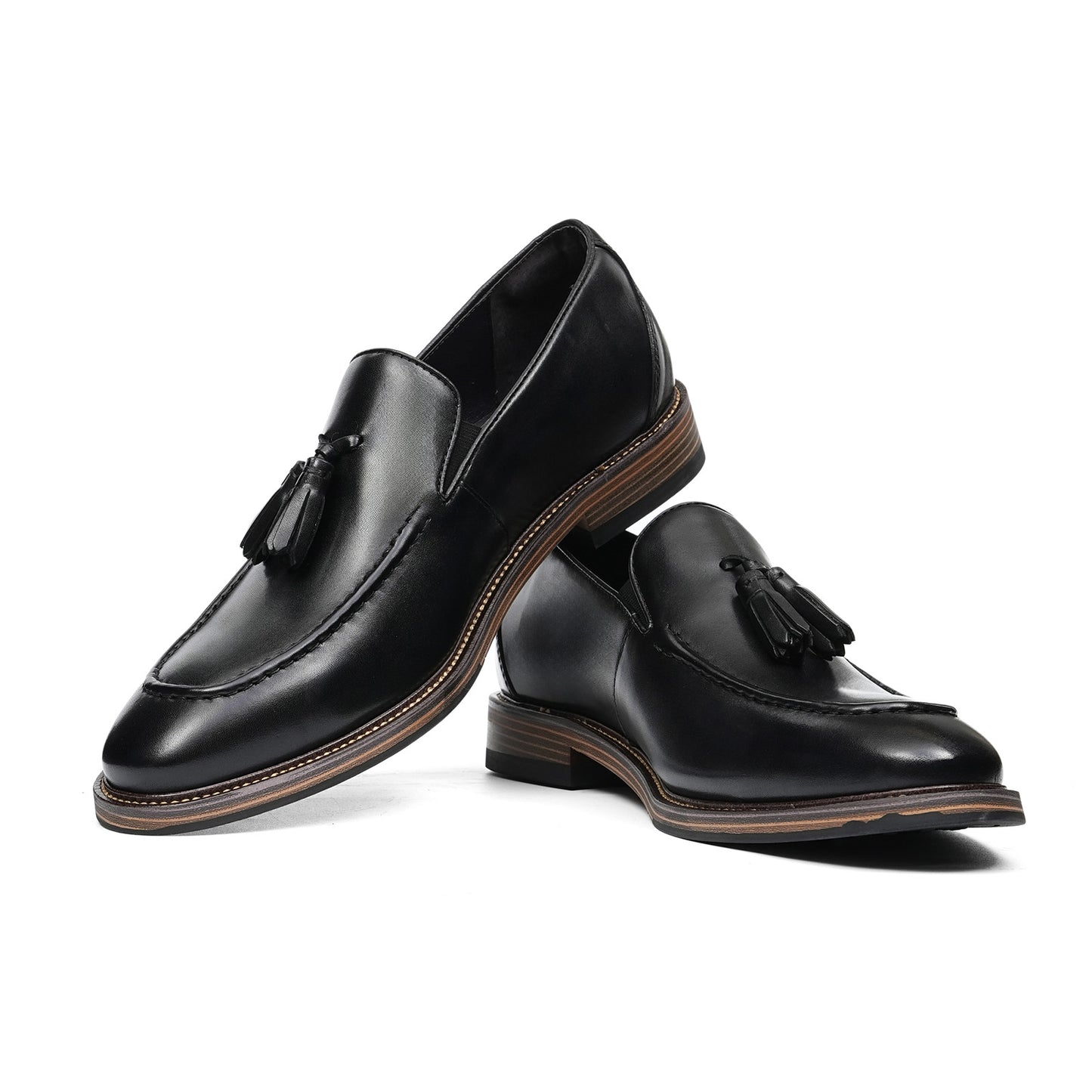 Men's Tassel Loafers | Polished Finish & Refined Moc-Toe Design
