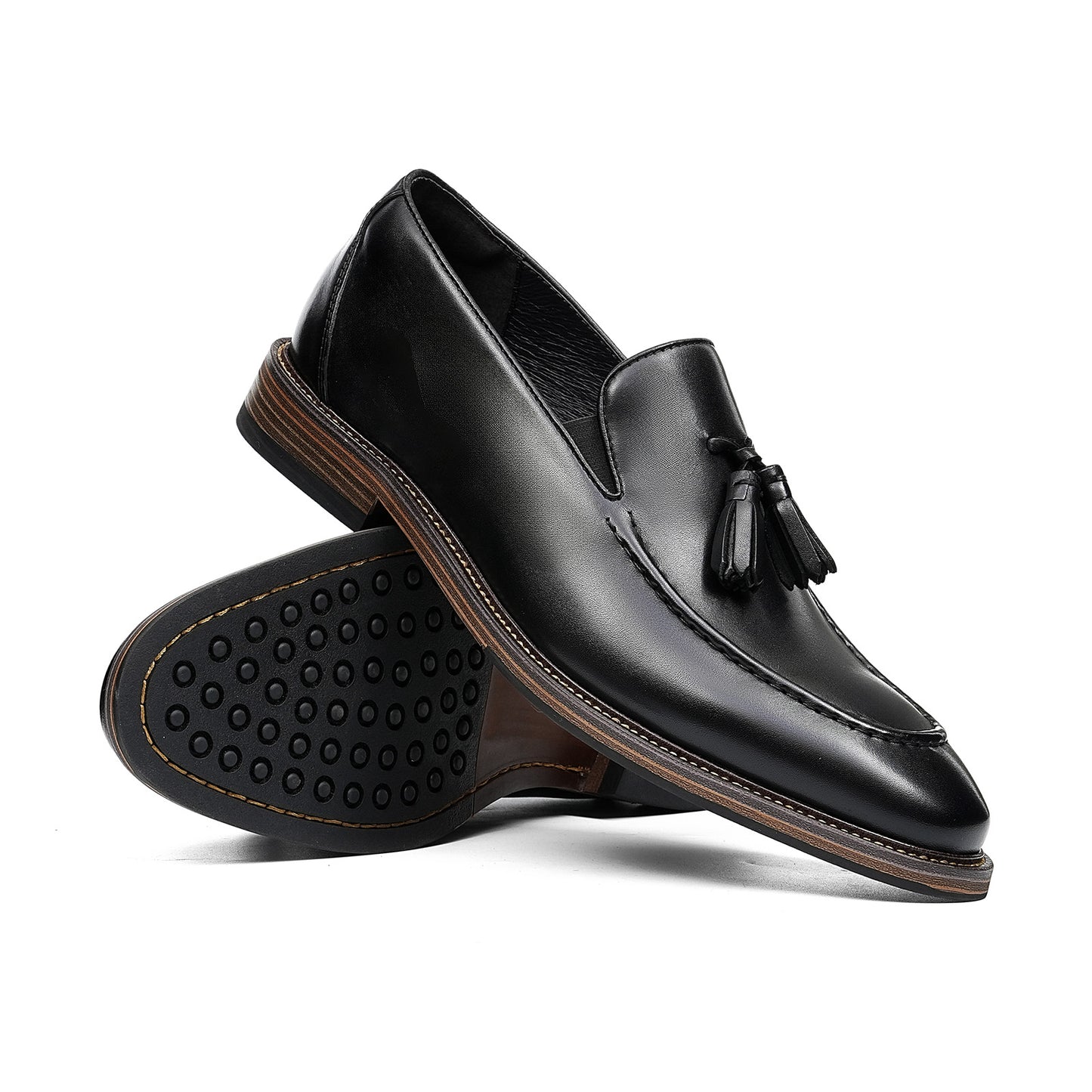 Men's Tassel Loafers | Polished Finish & Refined Moc-Toe Design
