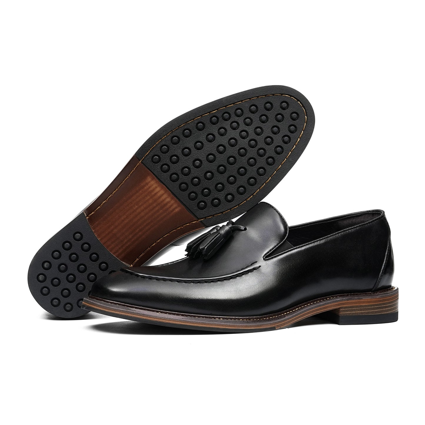 Men's Tassel Loafers | Polished Finish & Refined Moc-Toe Design