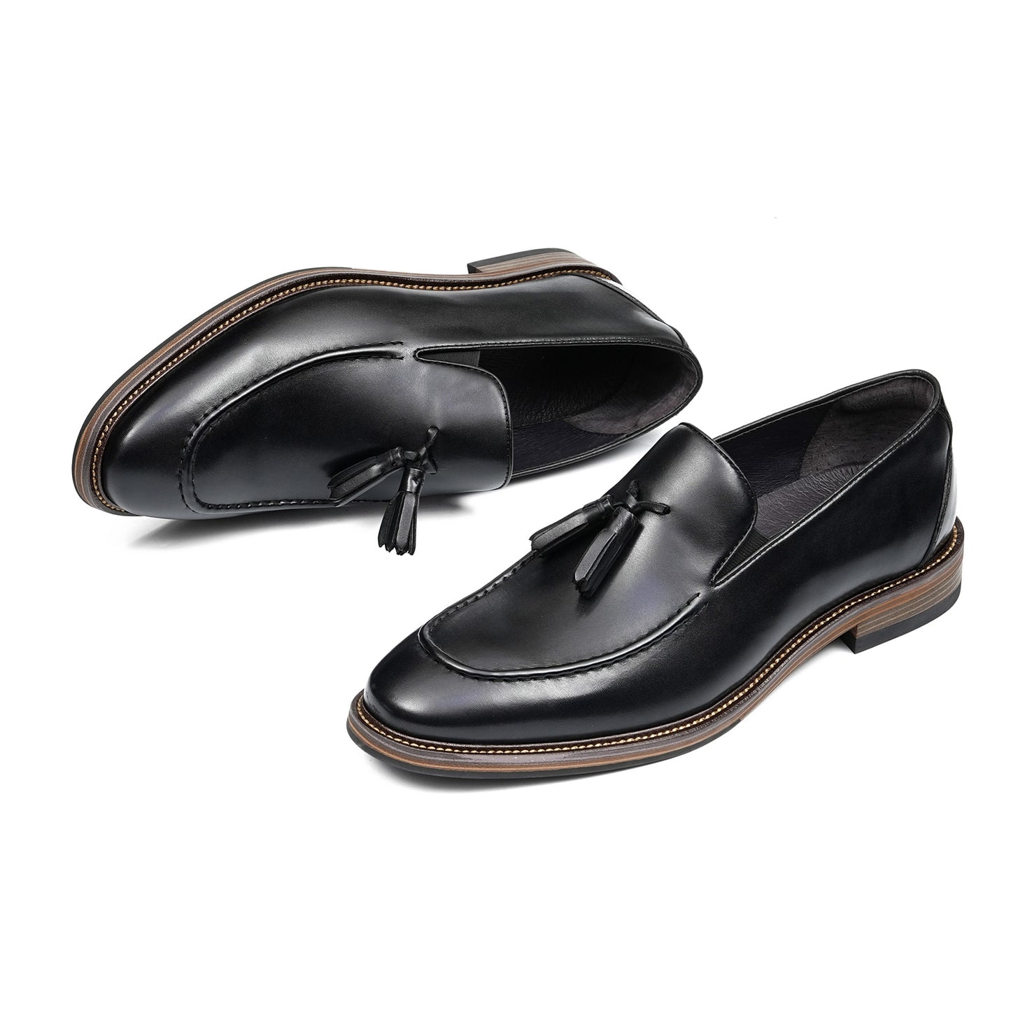 Men's Tassel Loafers | Polished Finish & Refined Moc-Toe Design