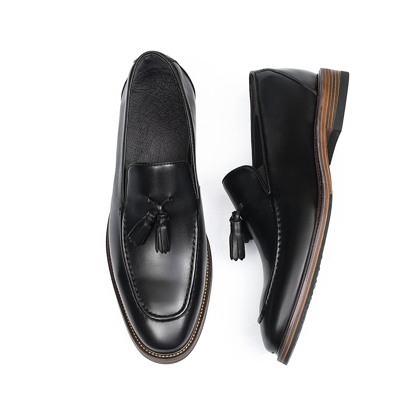 Men's Tassel Loafers | Polished Finish & Refined Moc-Toe Design
