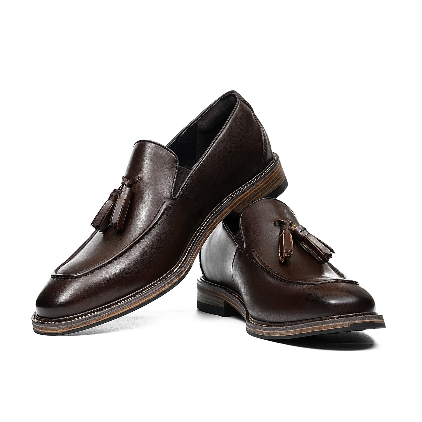 Men's Tassel Loafers | Polished Finish & Refined Moc-Toe Design