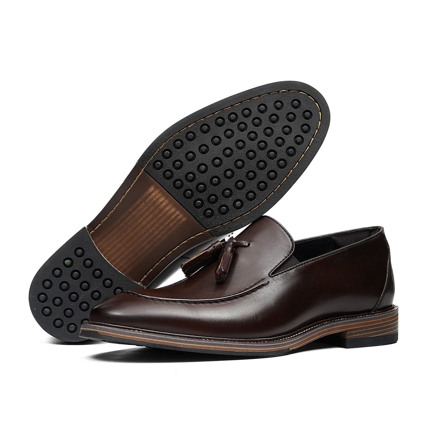 Men's Tassel Loafers | Polished Finish & Refined Moc-Toe Design