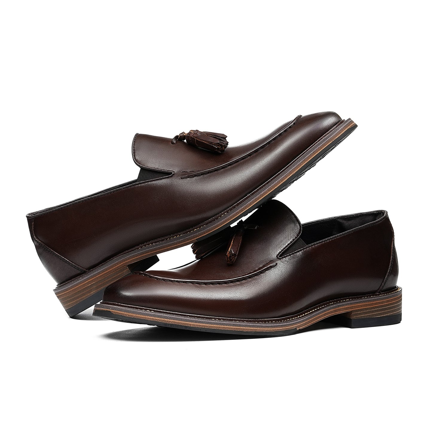 Men's Tassel Loafers | Polished Finish & Refined Moc-Toe Design