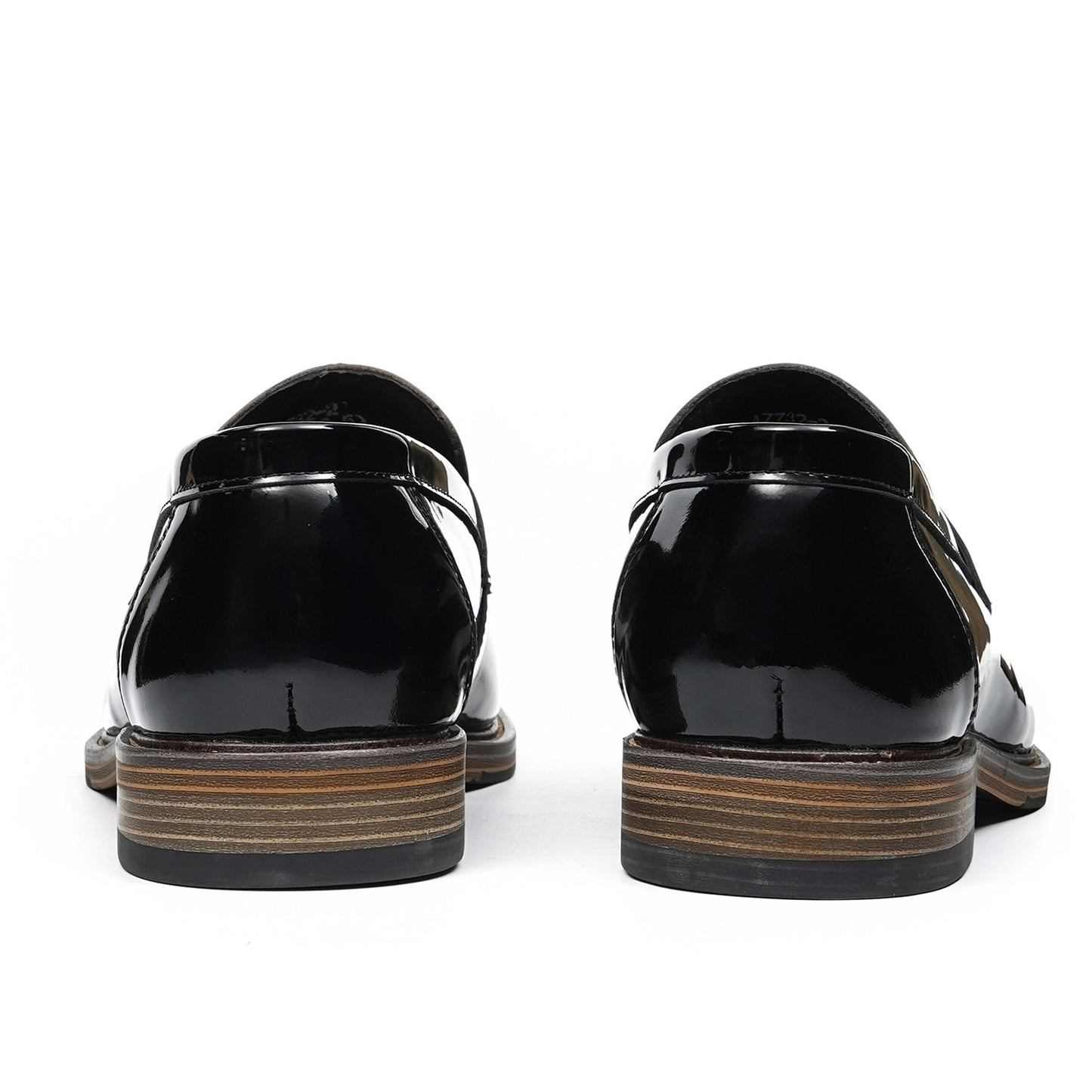 Men's Penny Loafers | Polished Buckle & Classic Moc-Toe Design Two-Tone Leather