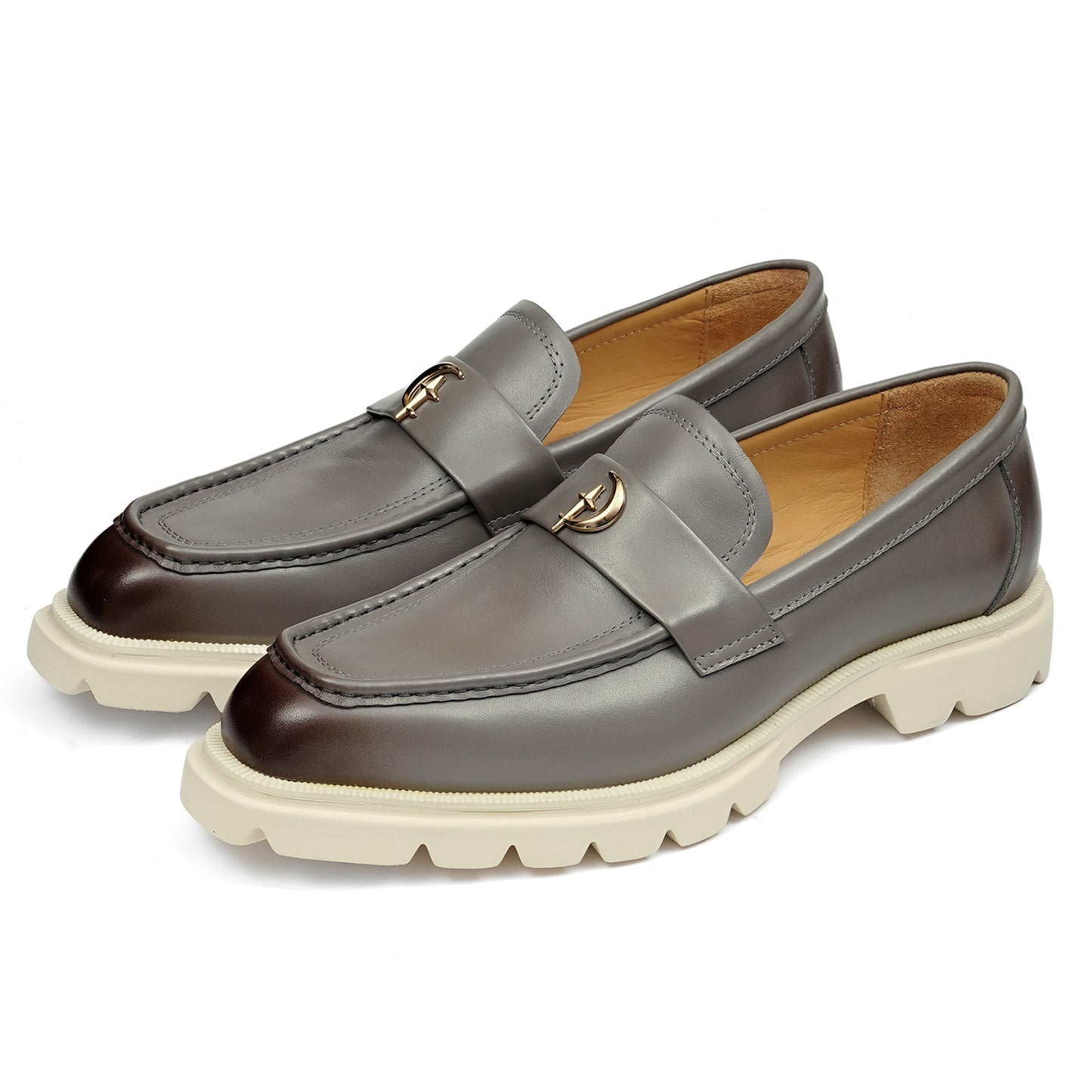 Men's Loafers: Metal Horsebit Chunky Sole