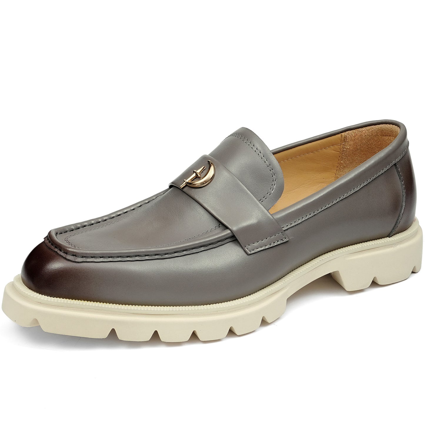 Men's Loafers: Metal Horsebit Chunky Sole