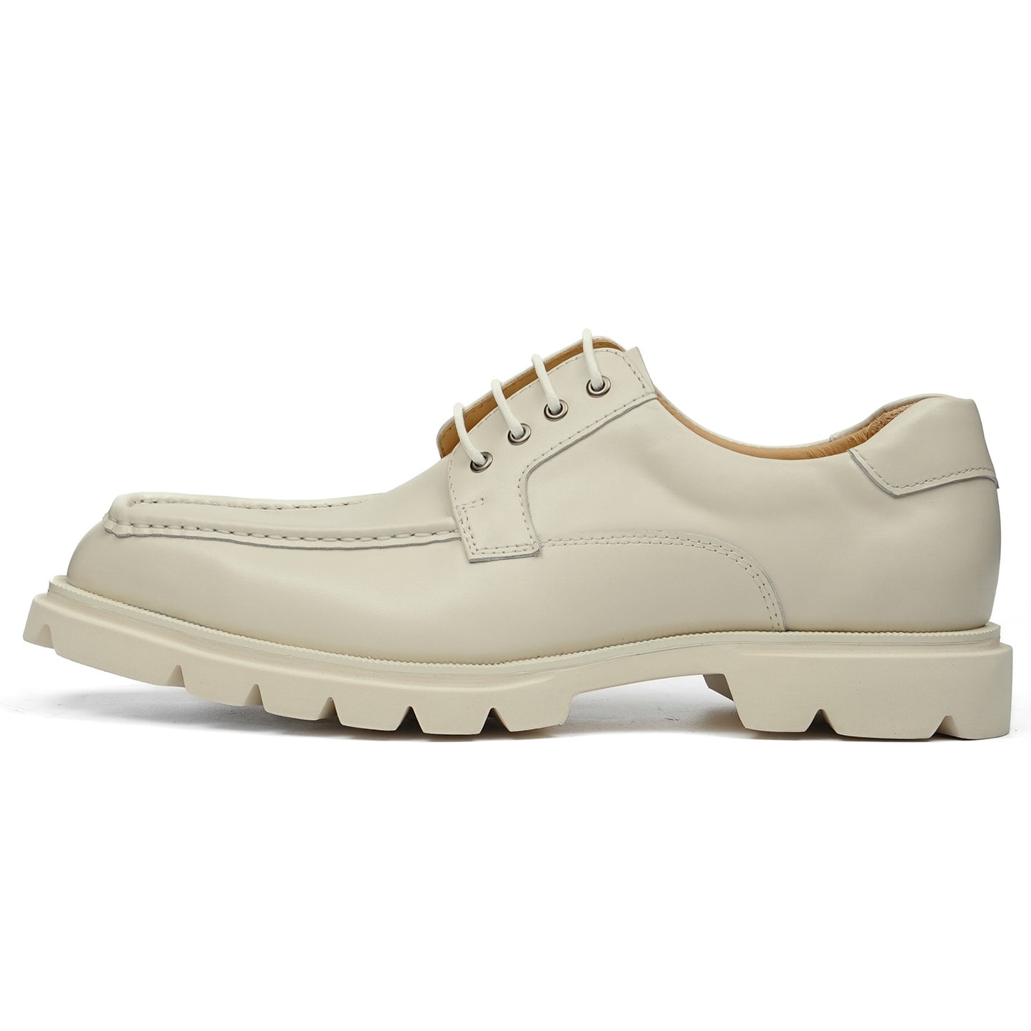 Men's Derby Shoes: Moc-Toe Design Casual Chunky Sole