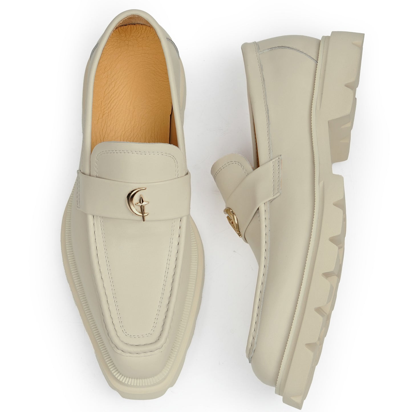 Men's Loafers: Metal Horsebit Chunky Sole