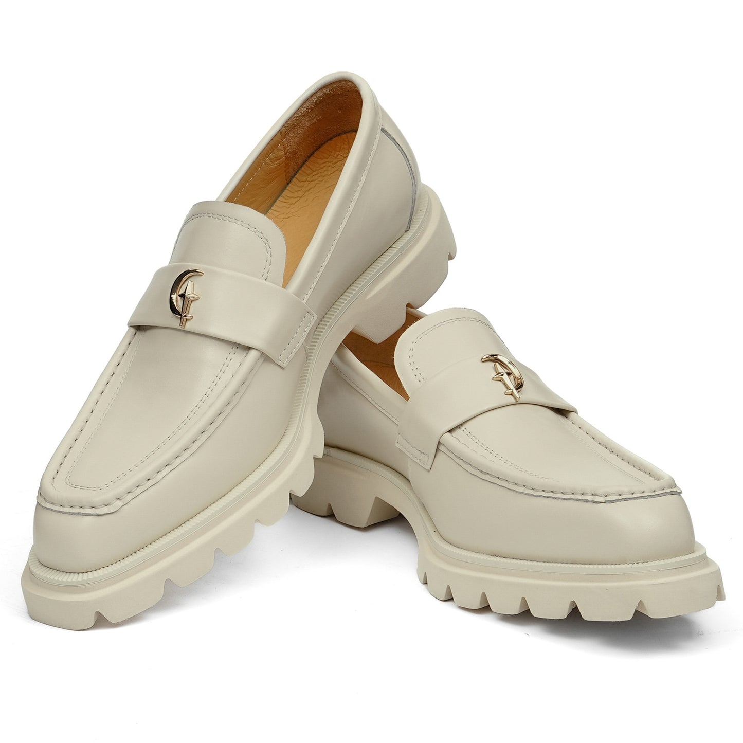 Men's Loafers: Metal Horsebit Chunky Sole