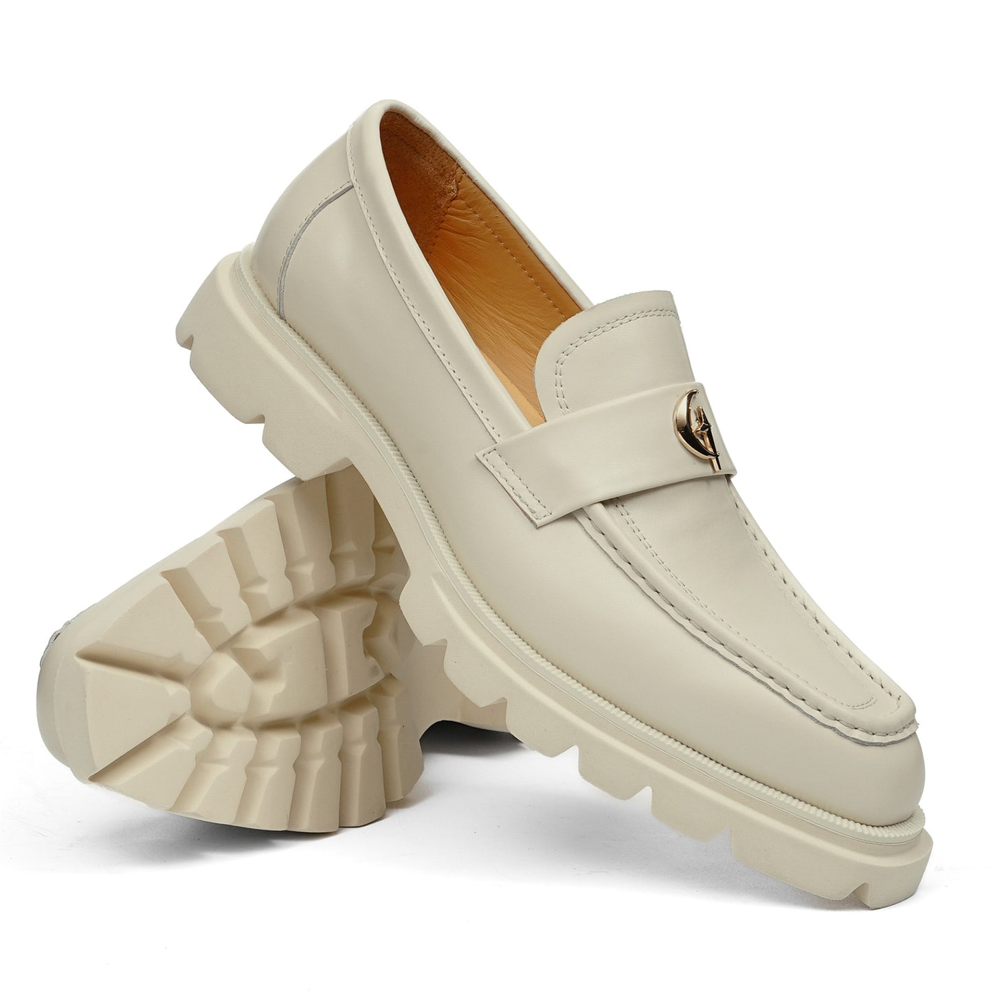 Men's Loafers: Metal Horsebit Chunky Sole