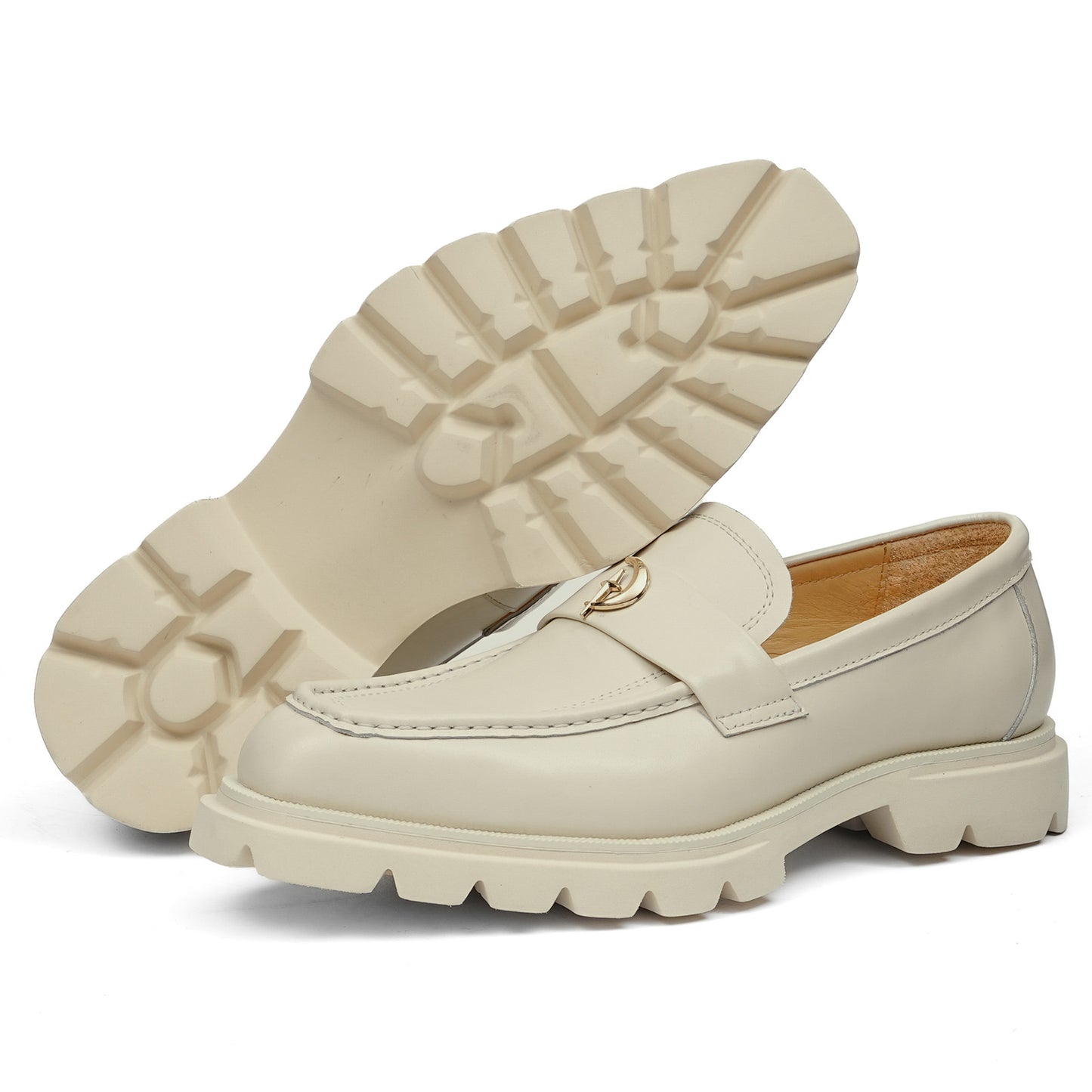 Men's Loafers: Metal Horsebit Chunky Sole