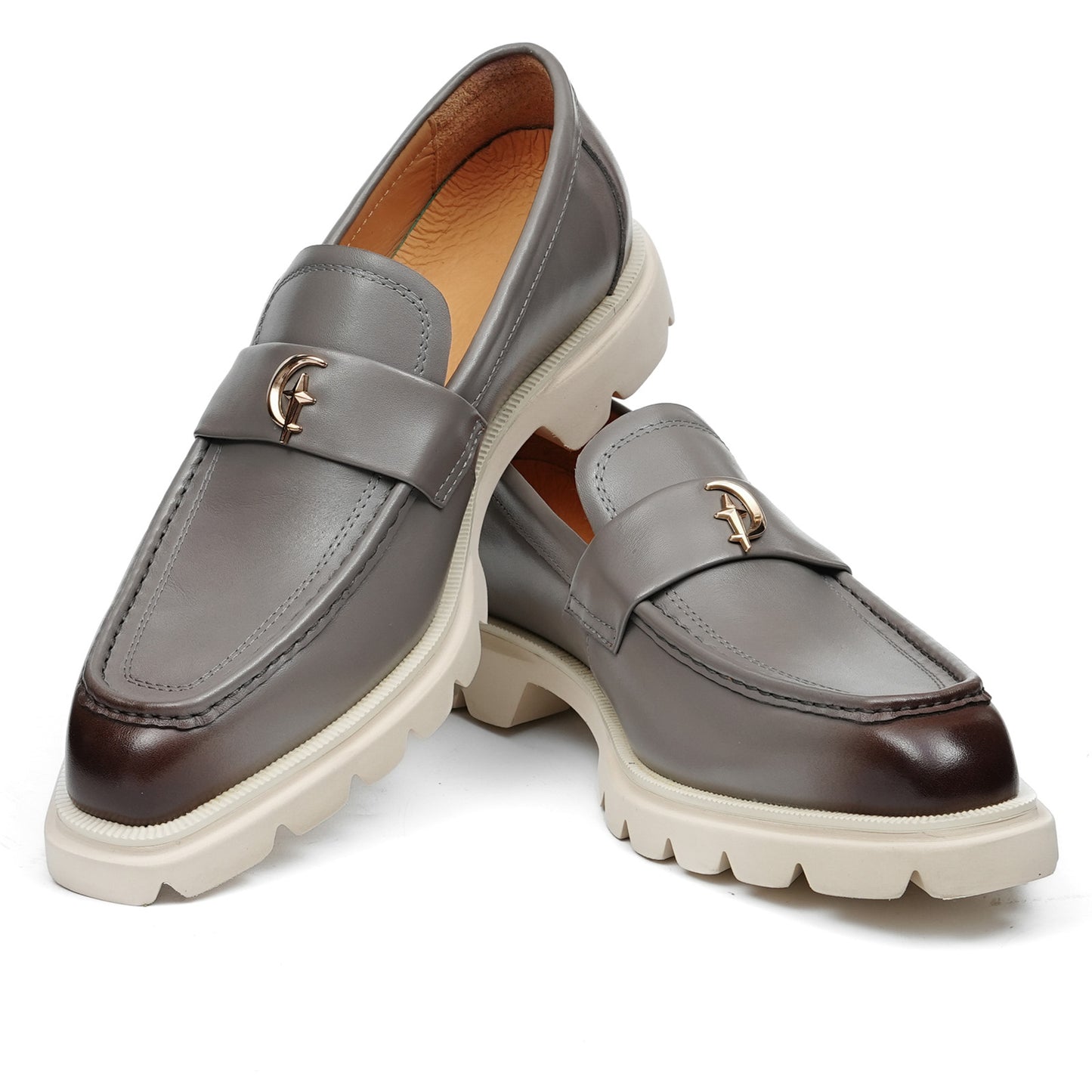 Men's Loafers: Metal Horsebit Chunky Sole