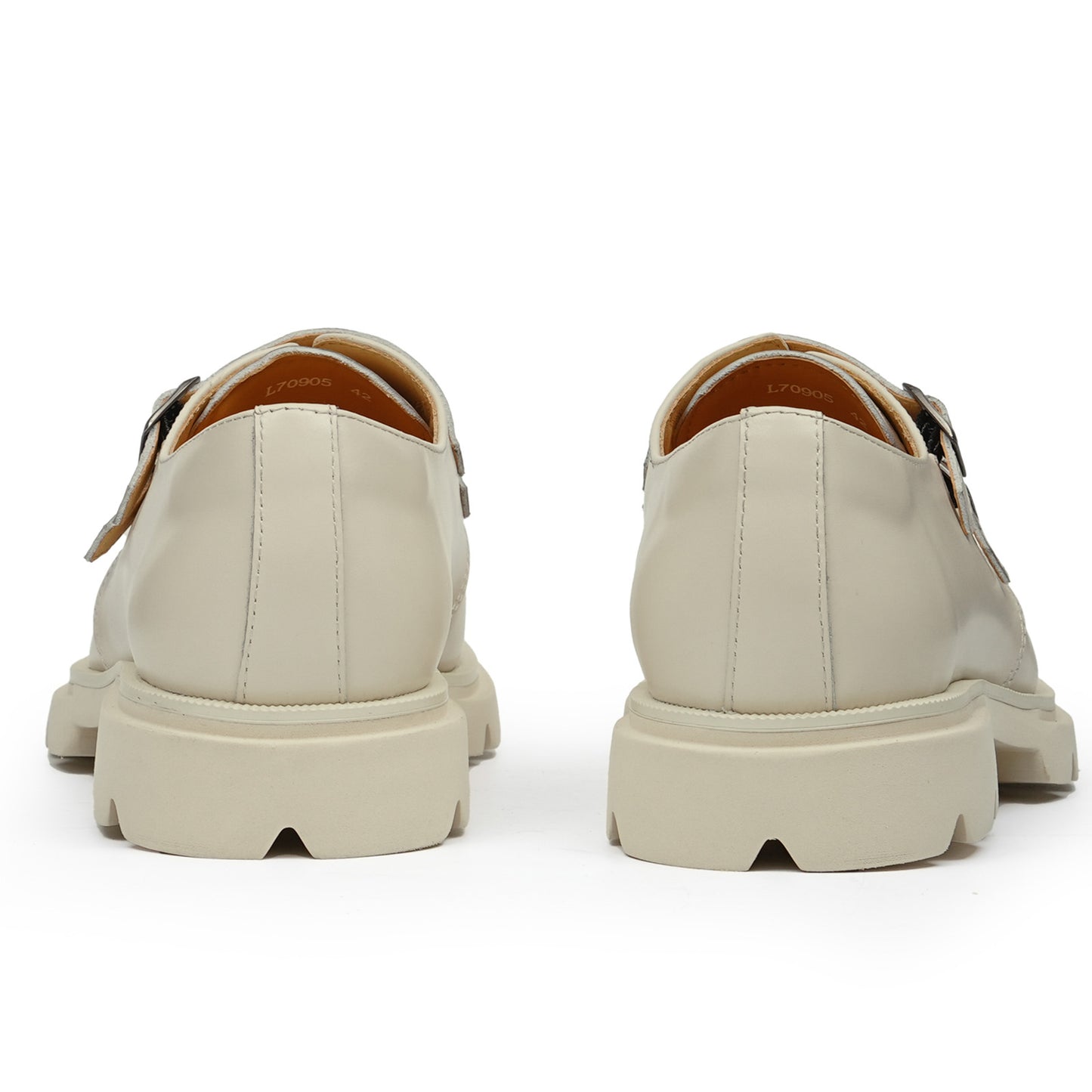 Men's Monk Strap Shoes: Architectural Double-Buckle & Bold Sole