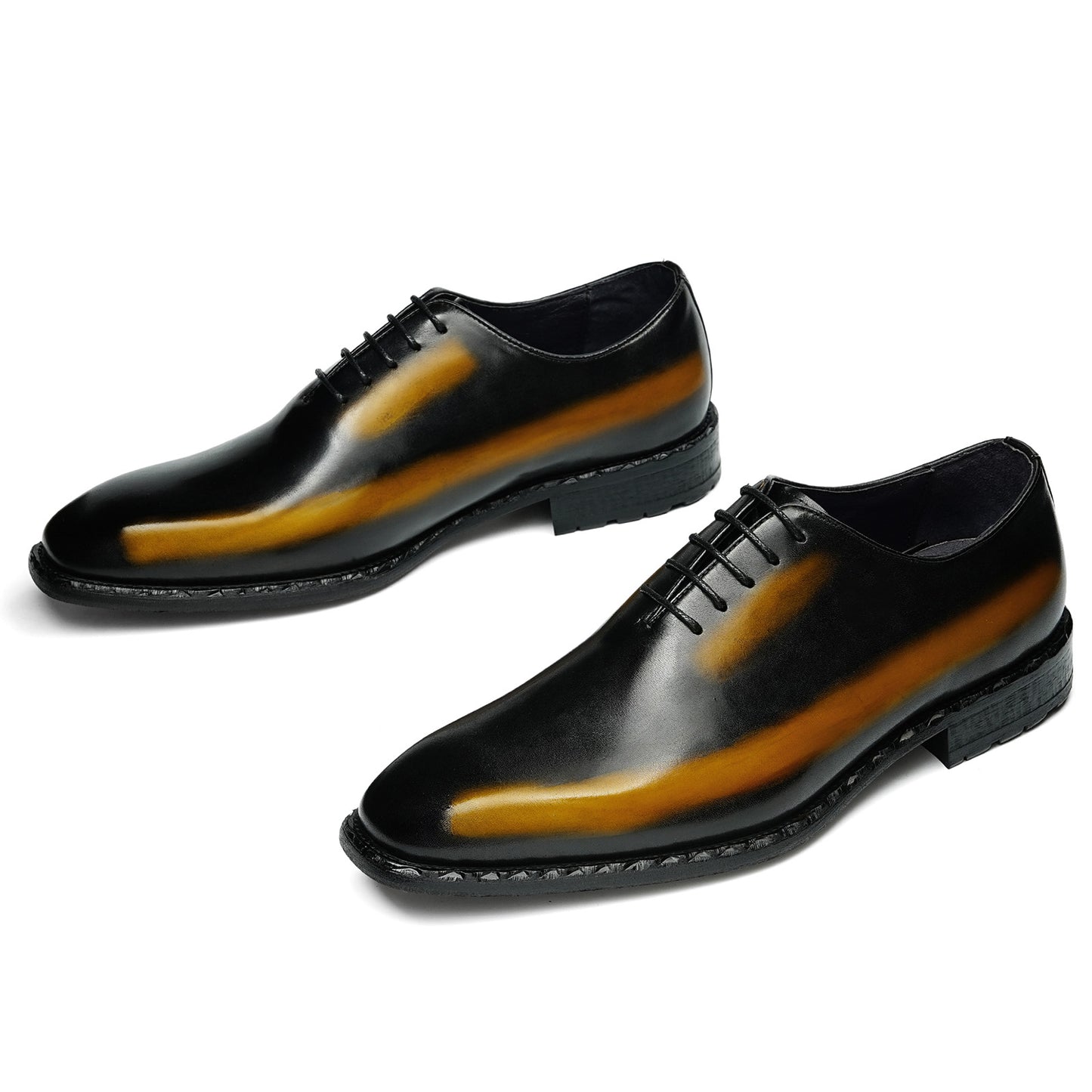 Men's Oxford Dress Shoes with Shadow Fade & Artful Sole Texture