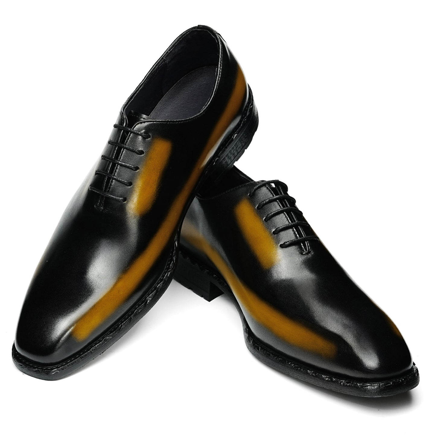 Men's Oxford Dress Shoes with Shadow Fade & Artful Sole Texture