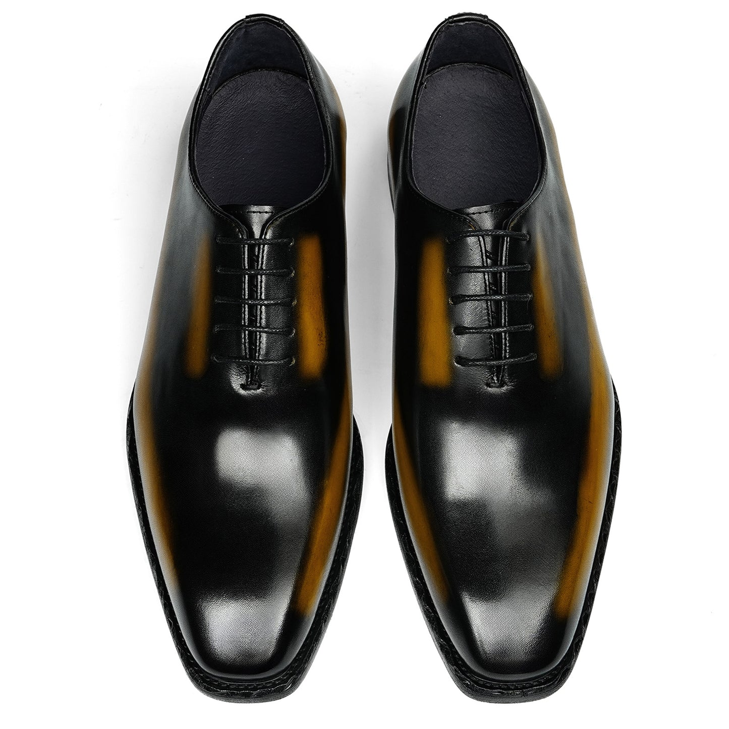 Men's Oxford Dress Shoes with Shadow Fade & Artful Sole Texture