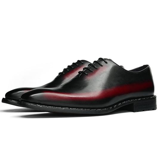 Men's Oxford Dress Shoes with Shadow Fade & Artful Sole Texture