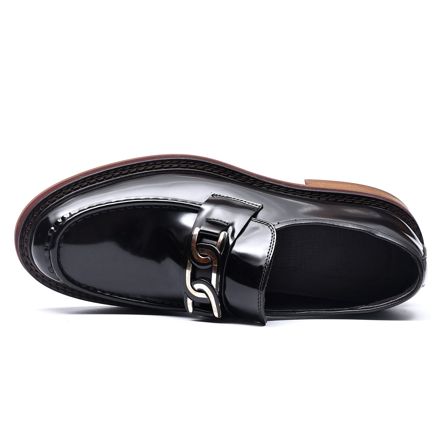 Calfskin Loafers Shoes with Horsebit Glossy