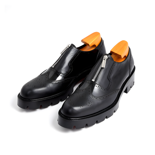Men’s Oxford Shoes Wingtip Zipper